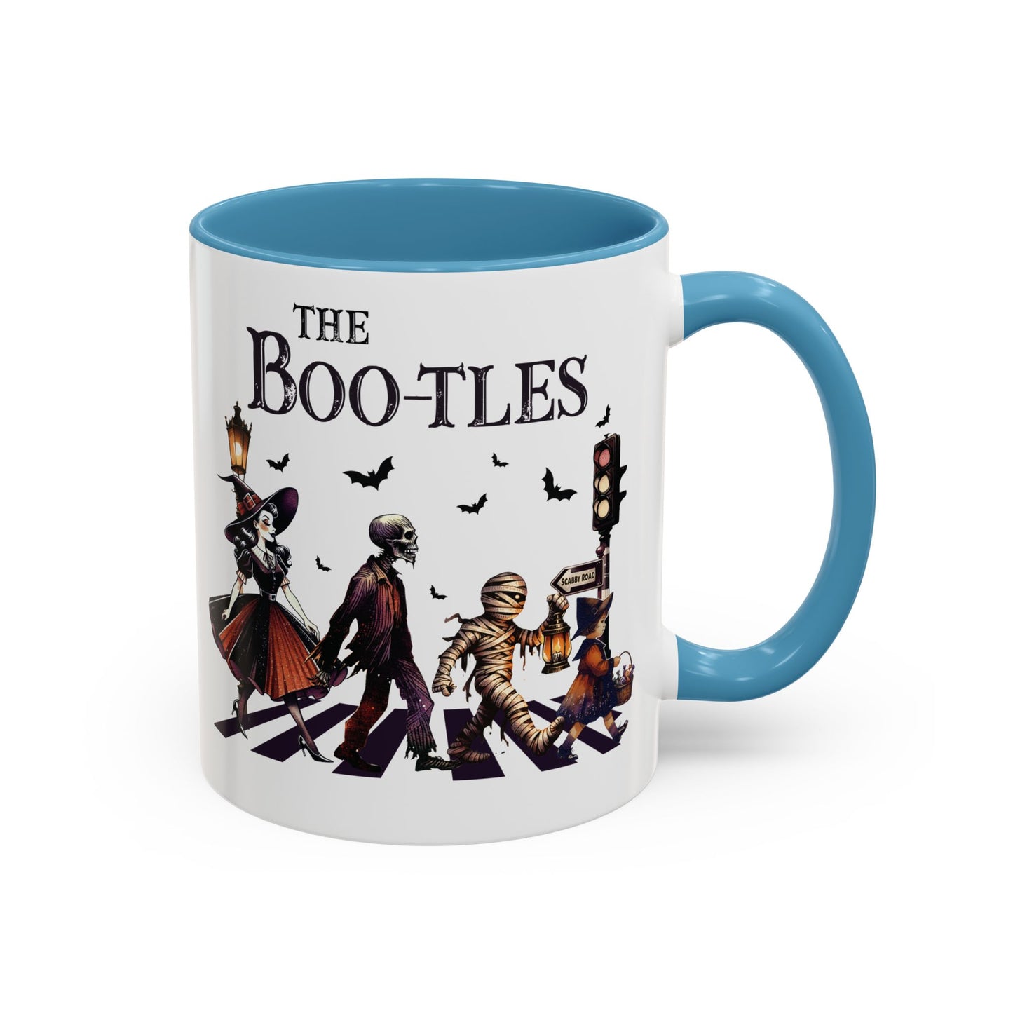 The BOO-tles Halloween Mug | 11oz and 15oz Ceramic Coffee Cup | Funny Halloween Music Design