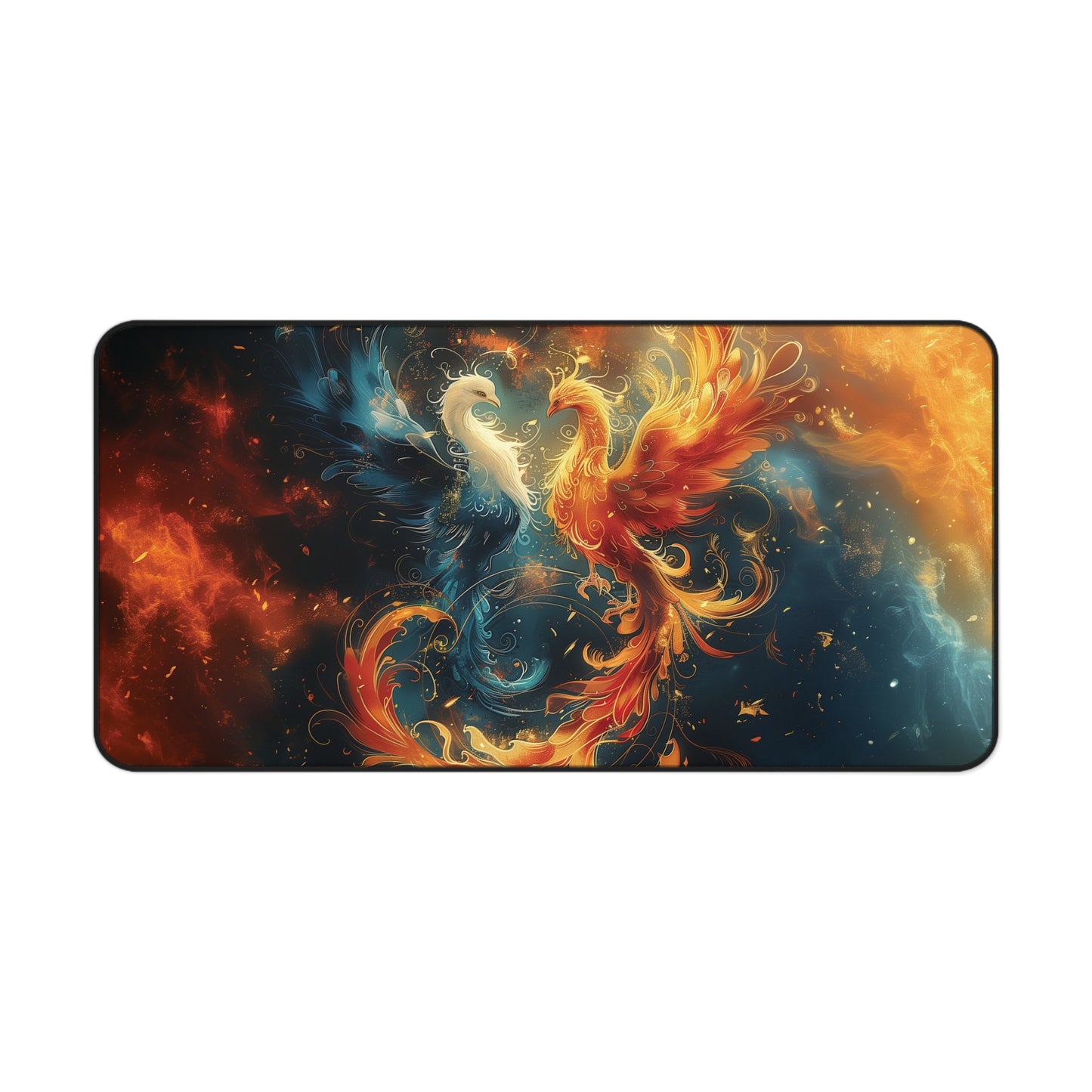 Phoenix Fire and Ice Mousepad, Gaming Mousepad, Large Mousepad, Keyboard Mouse Mat, Desk Pad for Work Game Home XL 3 Sizes