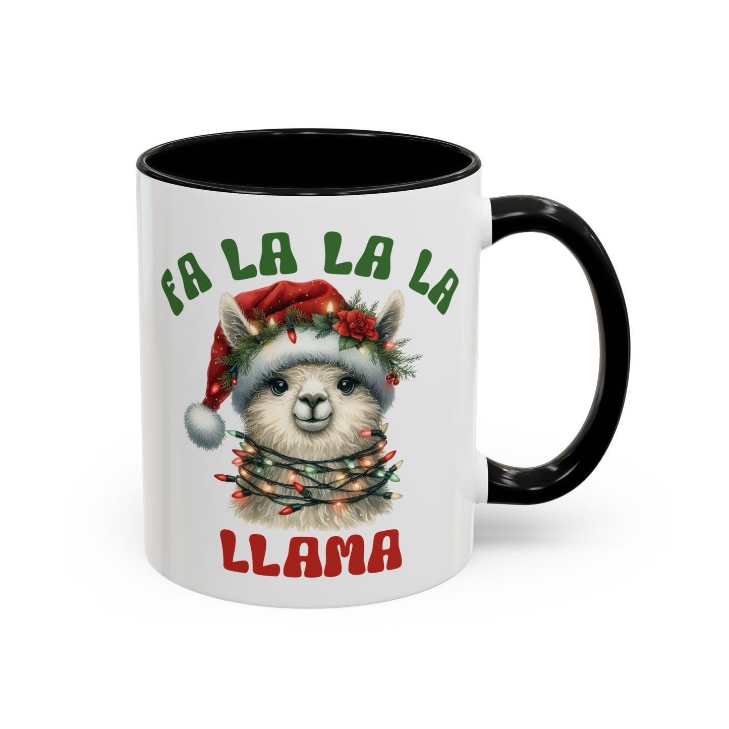 Fa La La La Llama Mug - Adorable Christmas Llama Design - Perfect for Holiday Fun