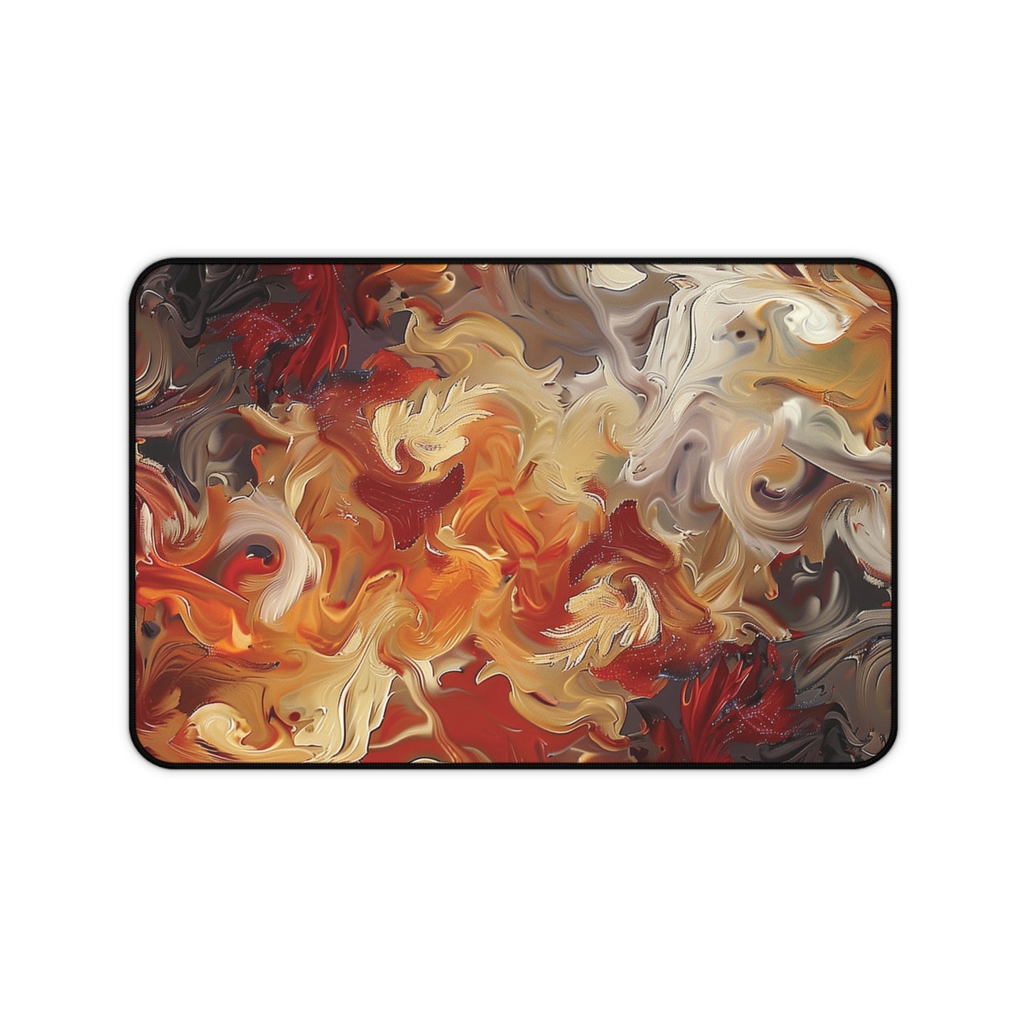 Abstract Flames Desk Mat | Gaming Mouse Pad | Neoprene | Anti-Slip | 3 Sizes Available