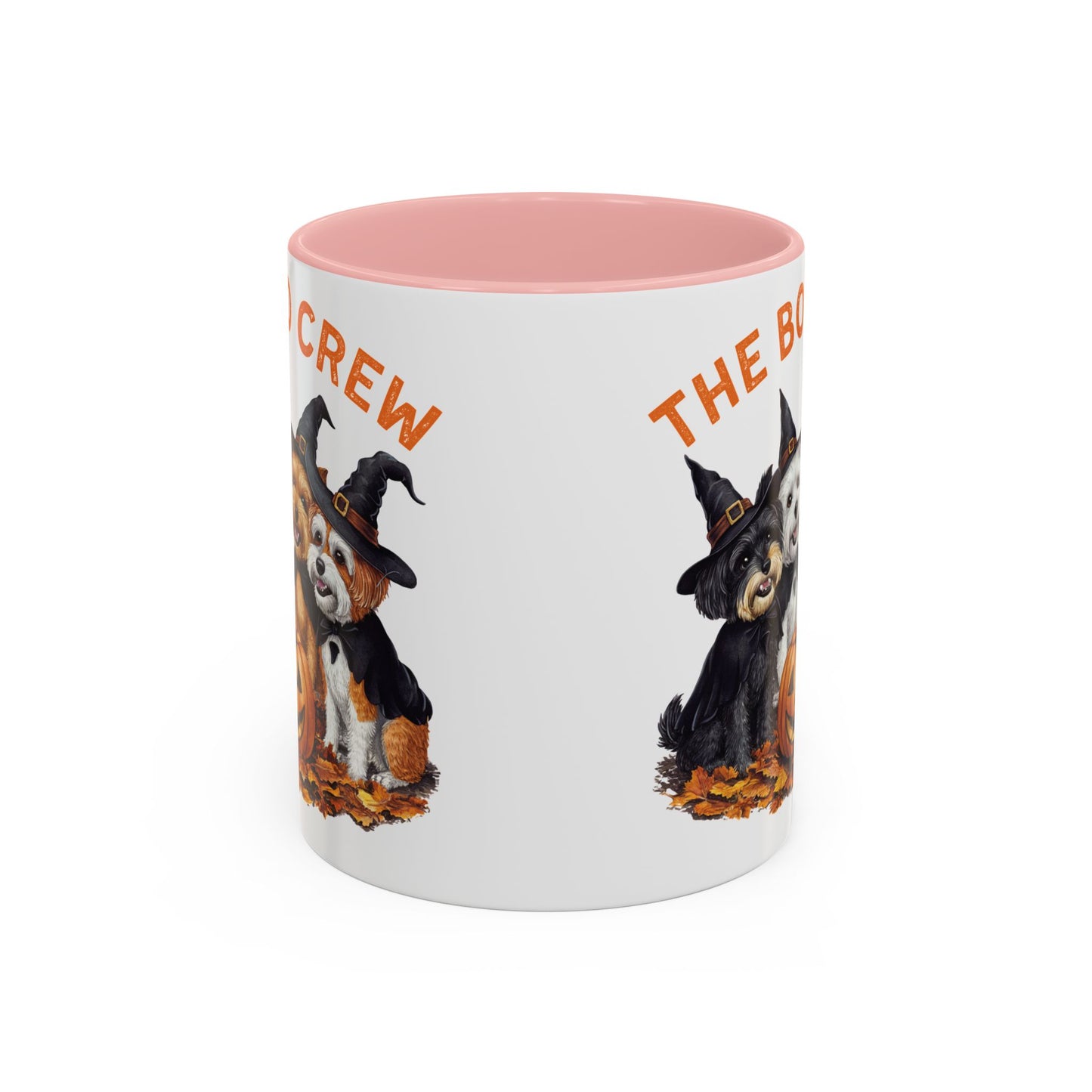 The Boo Crew Halloween Dog Mug | Adorable Dog Pack with Witch Hats | Spooky Fall Coffee Mug | Halloween Gift for Dog Lovers