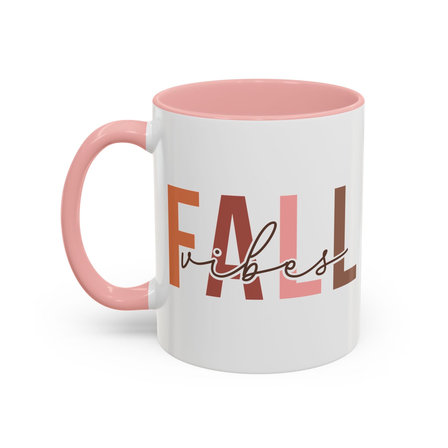 Fall Vibes Minimalist Autumn Mug | 11oz and 15oz Ceramic Coffee Cup | Modern Fall Design