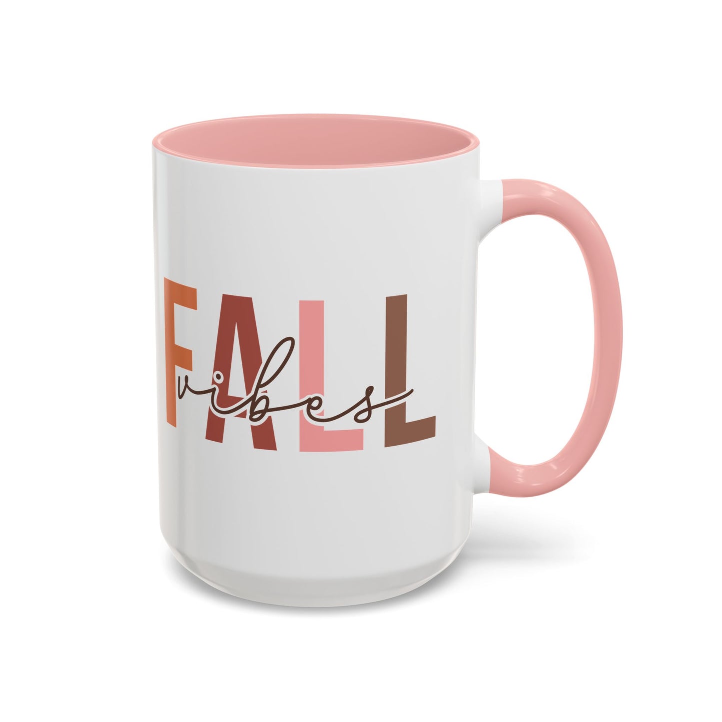 Fall Vibes Minimalist Autumn Mug | 11oz and 15oz Ceramic Coffee Cup | Modern Fall Design