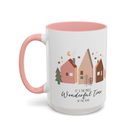 It's the Most Wonderful Time of the Year Mug | Cozy Winter Village Design | Holiday Coffee Mug | Christmas Drinkware