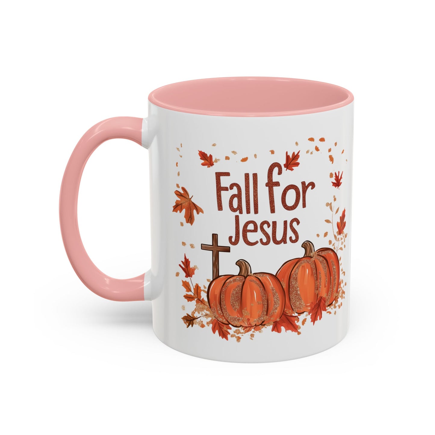 Fall for Jesus Ceramic Mug - Faith-Inspired Autumn Pumpkin Design - Perfect for Fall and Spiritual Reflection