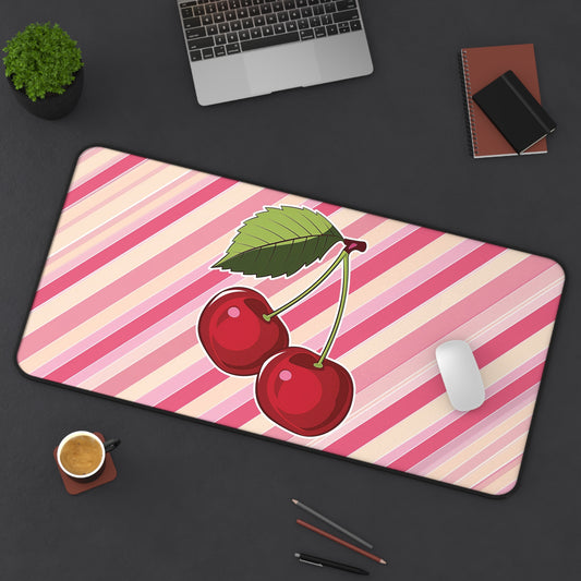 Cherry Delight Desk Mat | Neoprene | Anti-Slip | 3 Sizes