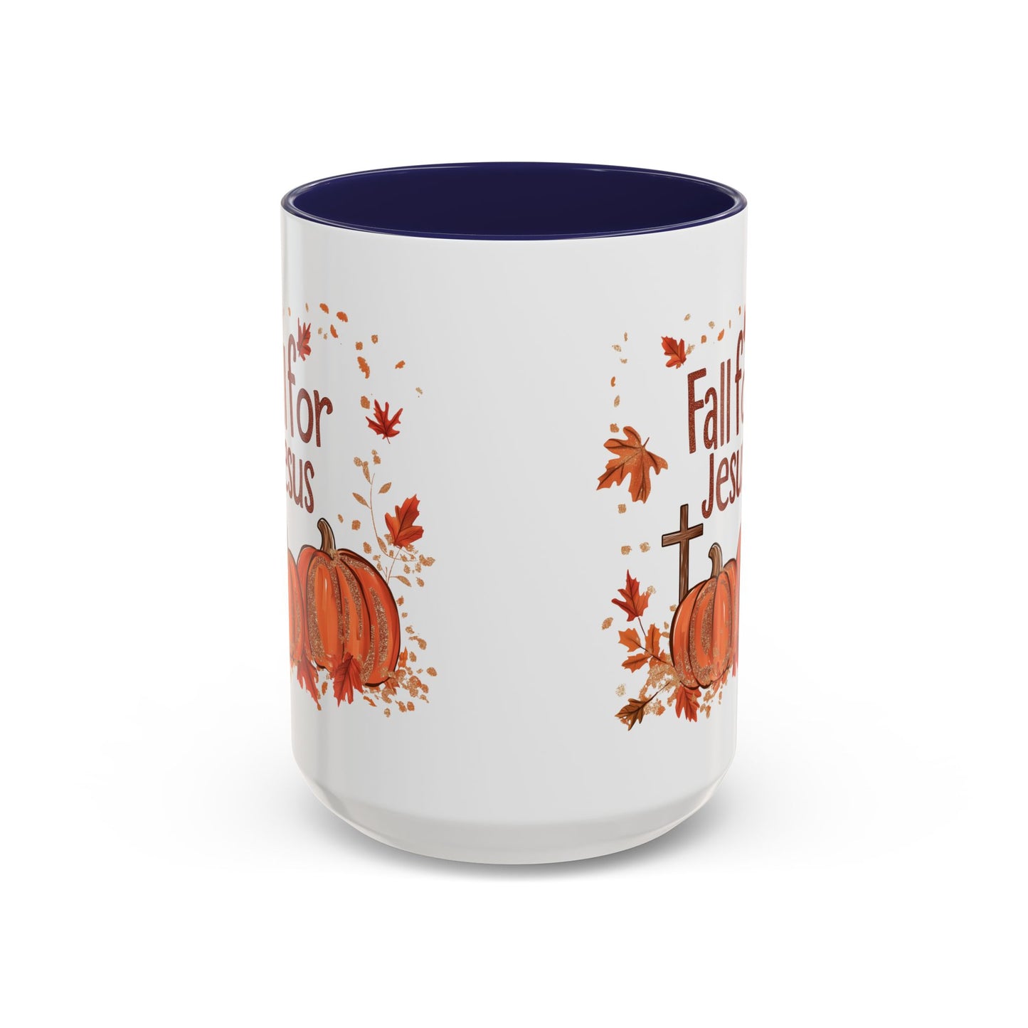 Fall for Jesus Ceramic Mug - Faith-Inspired Autumn Pumpkin Design - Perfect for Fall and Spiritual Reflection