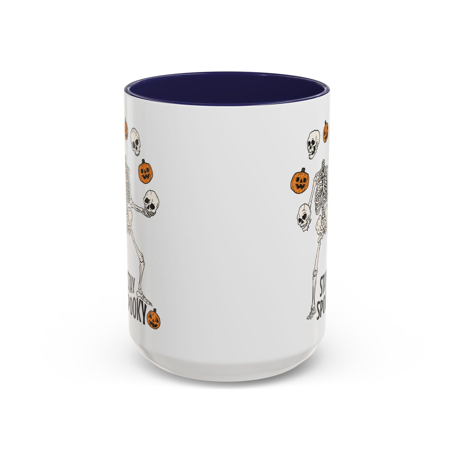 Stay Spooky Halloween Mug | Juggling Skeleton Design | Funny Halloween Coffee Mug | Fall Drinkware