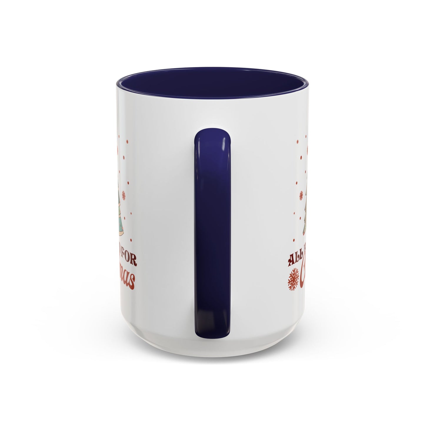 All Booked for Christmas Mug - Festive Book Lovers Christmas Tree Design - Perfect for Readers