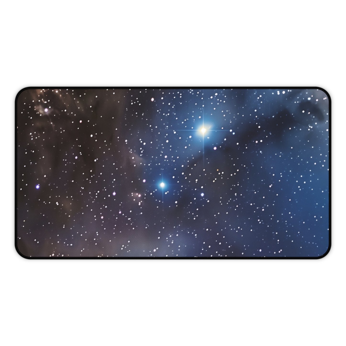 Starlit Sky Computer Desk Mat | Cosmic Stars Mouse Pad | Anti-Slip Neoprene Desk Mat for Home Office | 3 Sizes Available