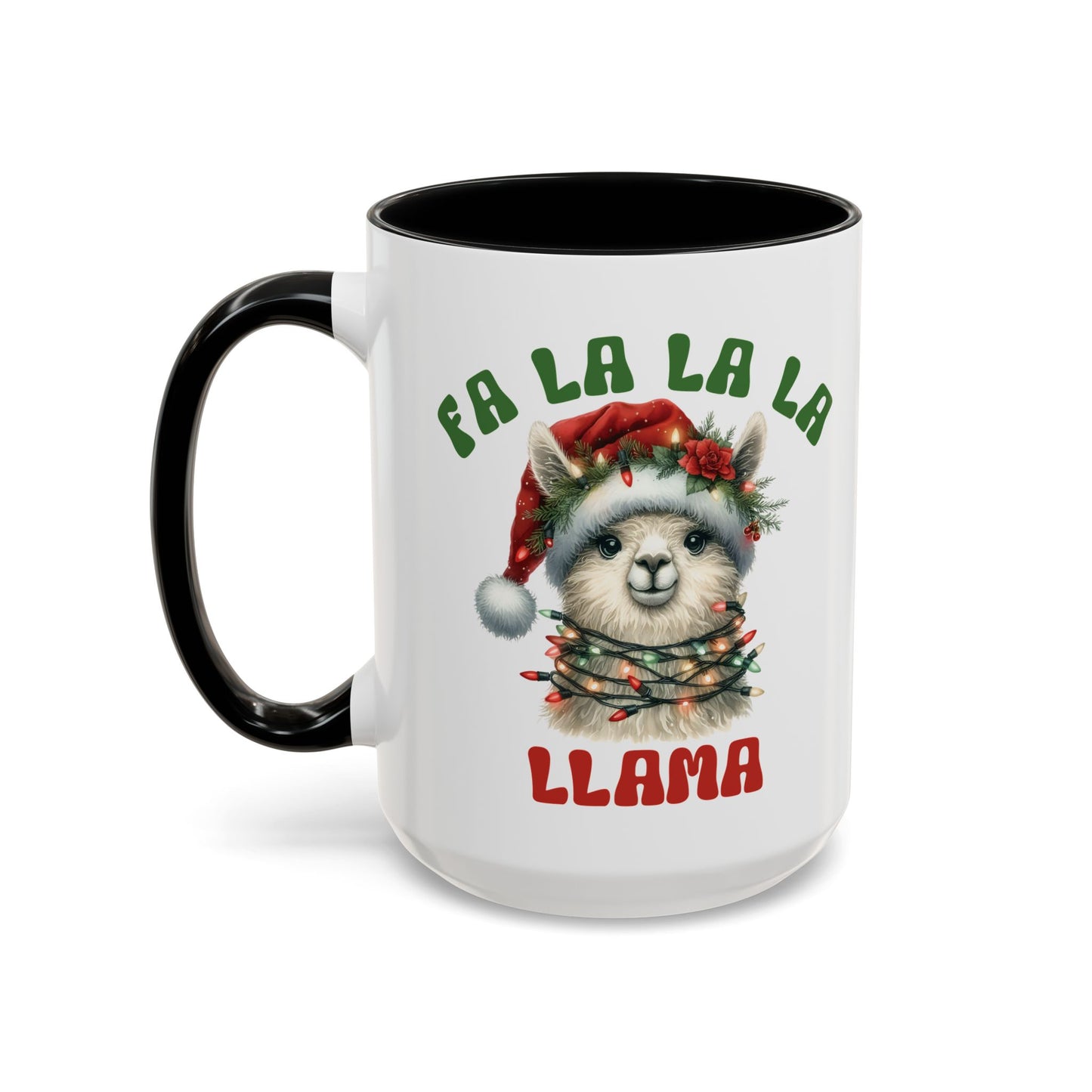 Fa La La La Llama Mug - Adorable Christmas Llama Design - Perfect for Holiday Fun