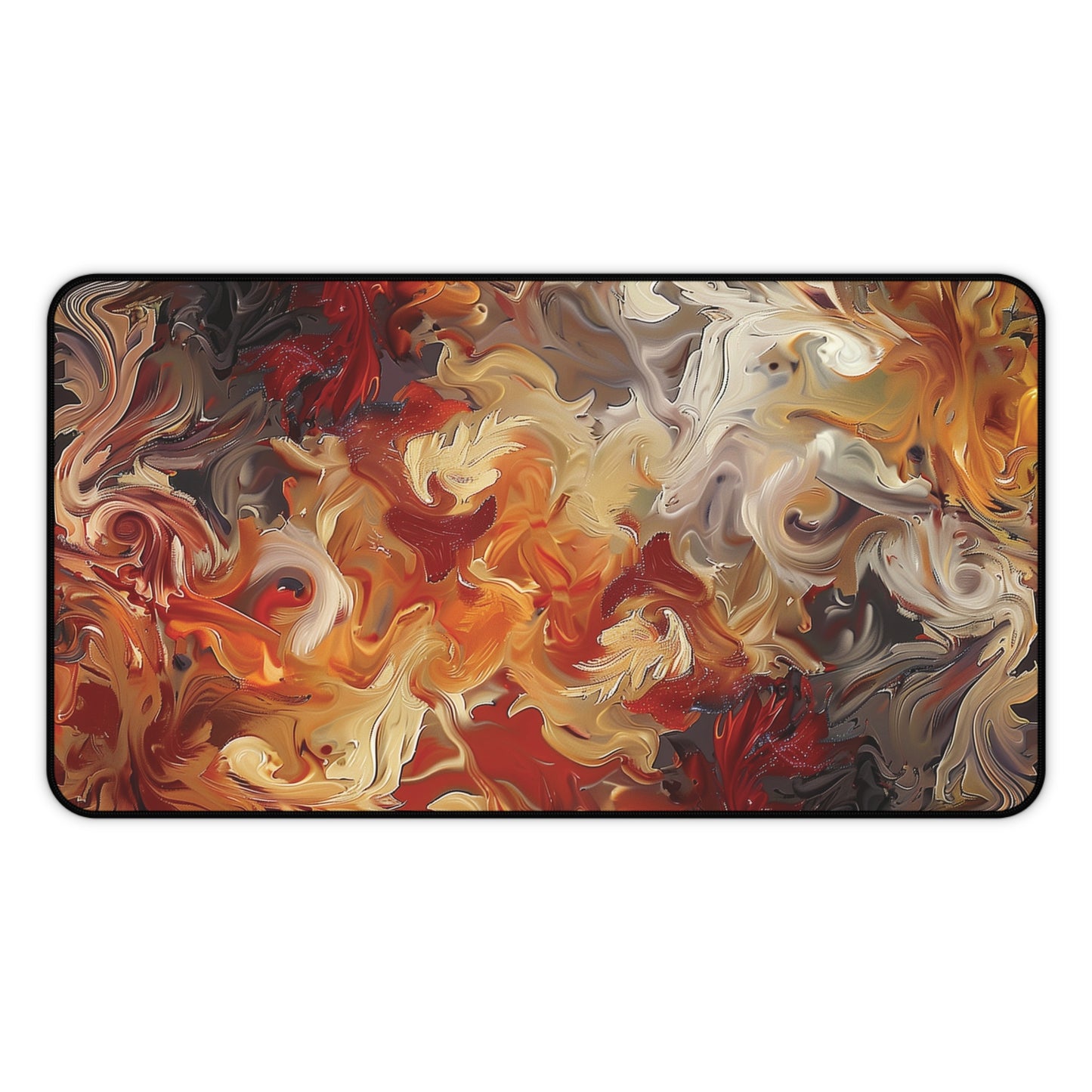 Abstract Flames Desk Mat | Gaming Mouse Pad | Neoprene | Anti-Slip | 3 Sizes Available