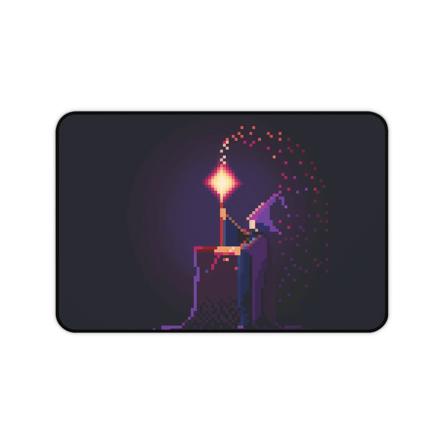 Pixel Art Wizard Desk Mat | Neoprene Mouse Pad | Gaming Desk Mat | Anti-Slip | 3 Sizes Available