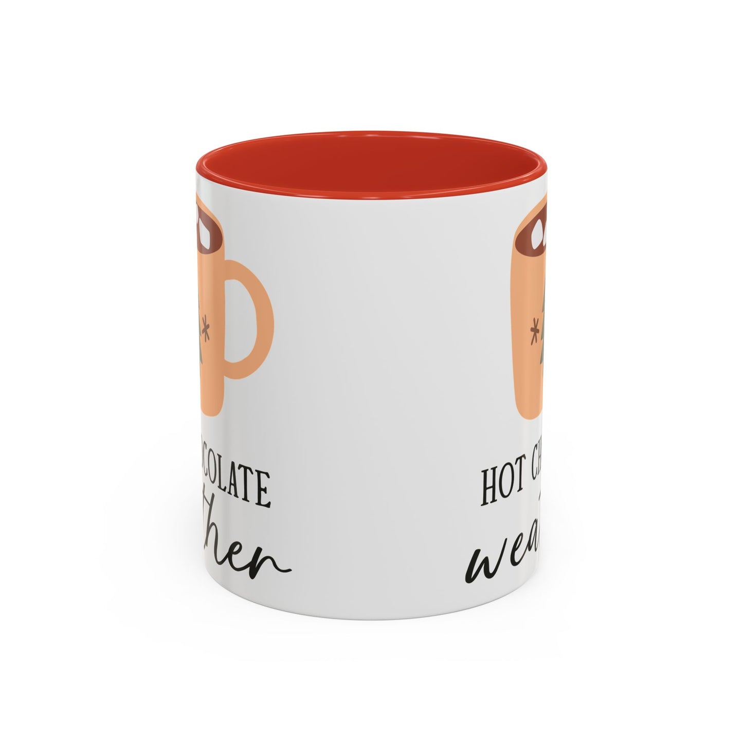 Hot Chocolate Weather Mug | Cozy Winter Drinkware | Minimalist Holiday Mug | Christmas Coffee Mug