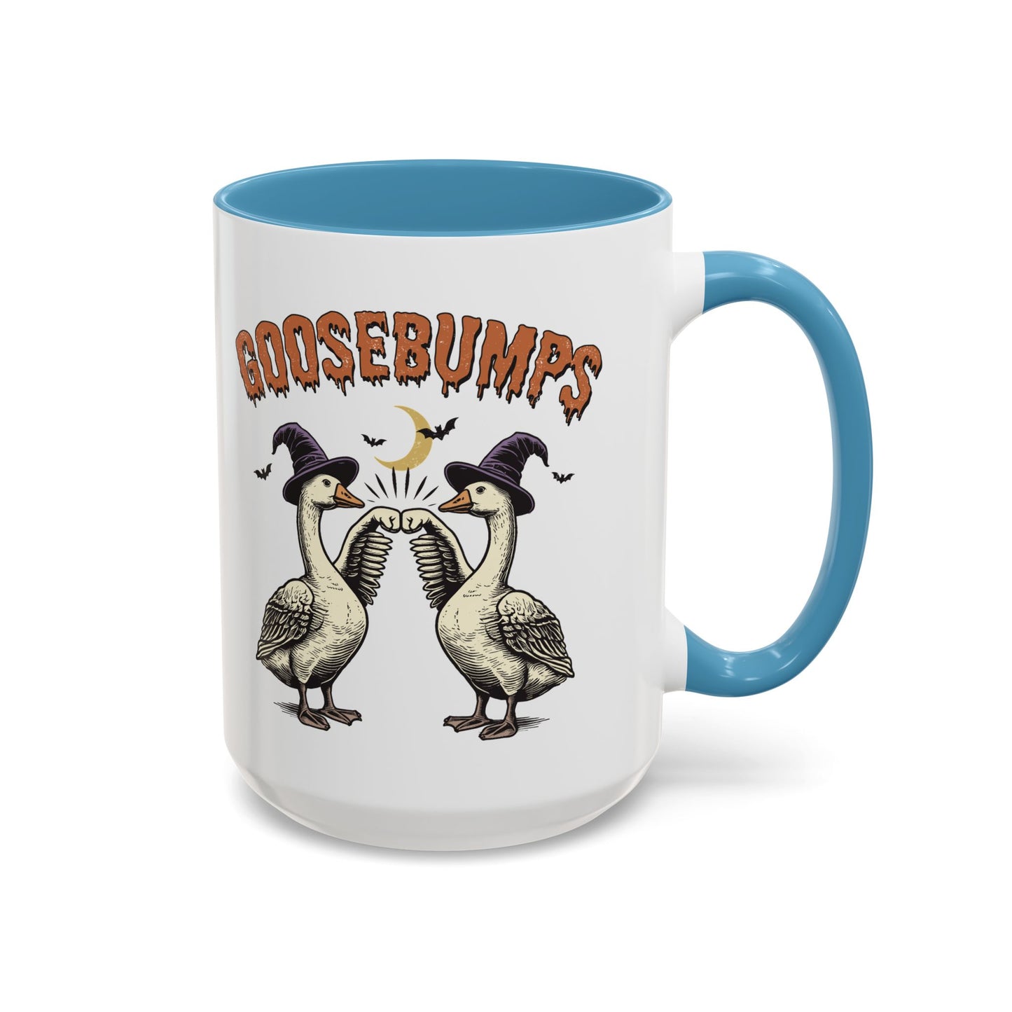 Goosebumps Halloween Mug | Funny Goose Coffee Mug | Spooky Season Farmhouse Mug | 11oz and 15oz Ceramic Mug