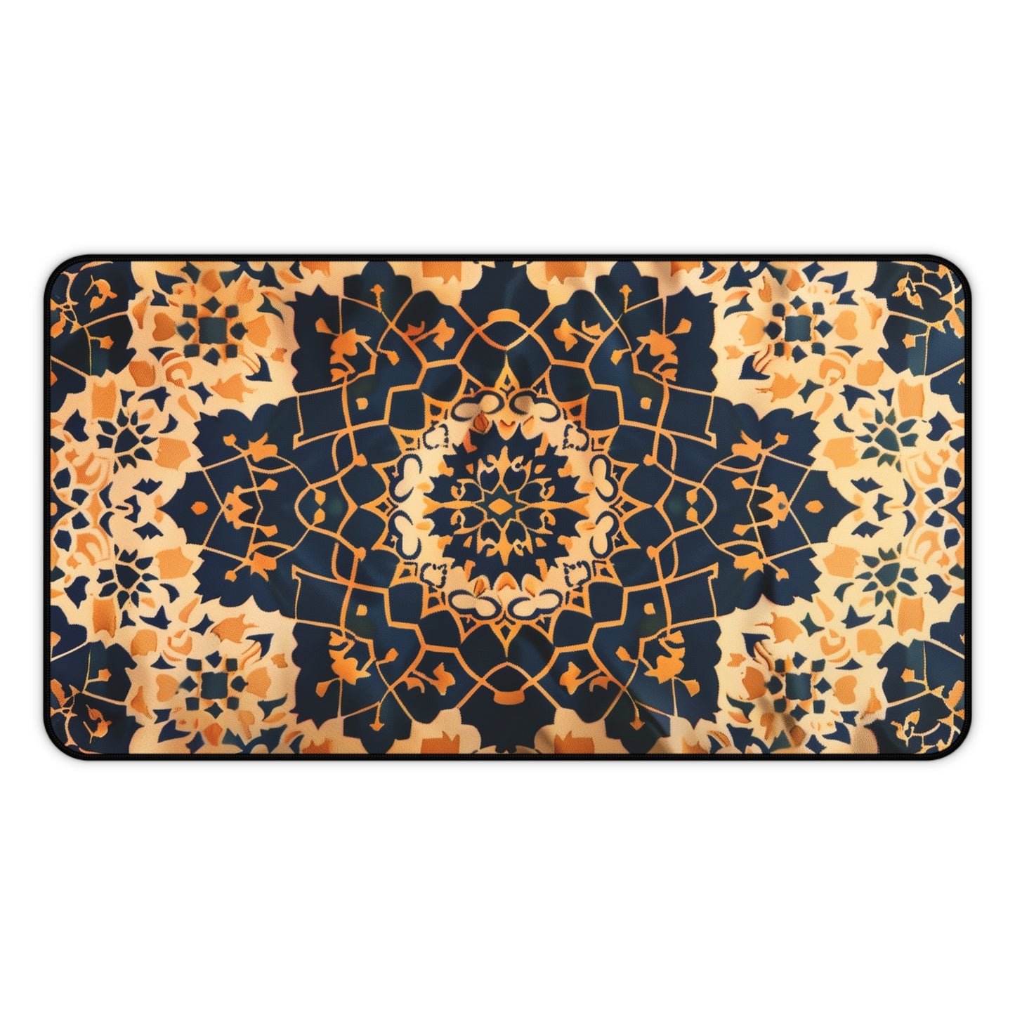 Mandala Pattern Computer Desk Mat | Geometric Mouse Pad | Anti-Slip Neoprene Desk Mat for Home Office | 3 Sizes Available