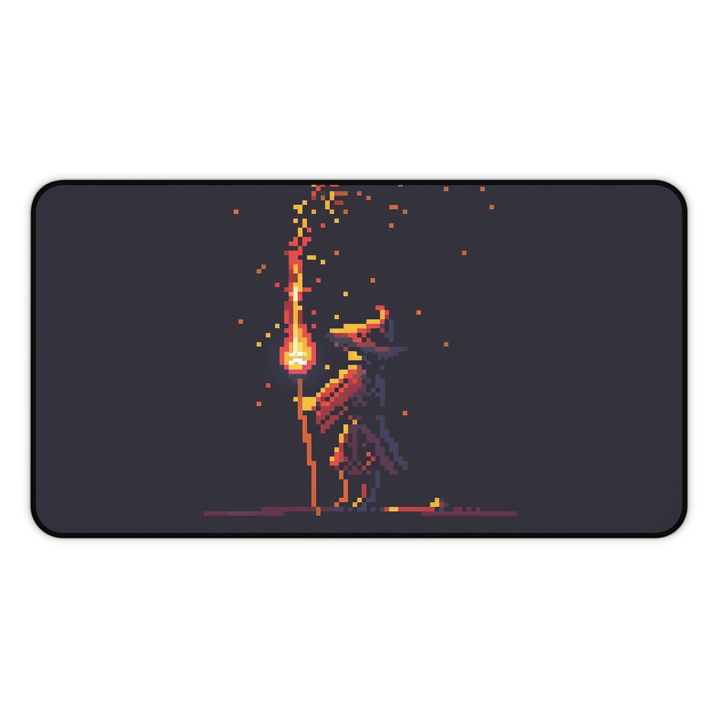 Pixel Art Wizard Desk Mat | Gaming Mouse Pad | Neoprene | Anti-Slip | 3 Sizes Available