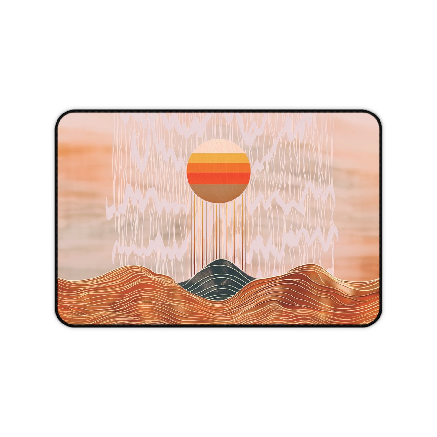 Abstract Sunrise Desk Mat | Gaming Mouse Pad | Neoprene | Anti-Slip | 3 Sizes Available