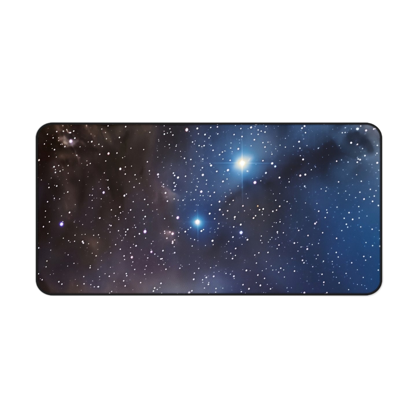 Starlit Sky Computer Desk Mat | Cosmic Stars Mouse Pad | Anti-Slip Neoprene Desk Mat for Home Office | 3 Sizes Available