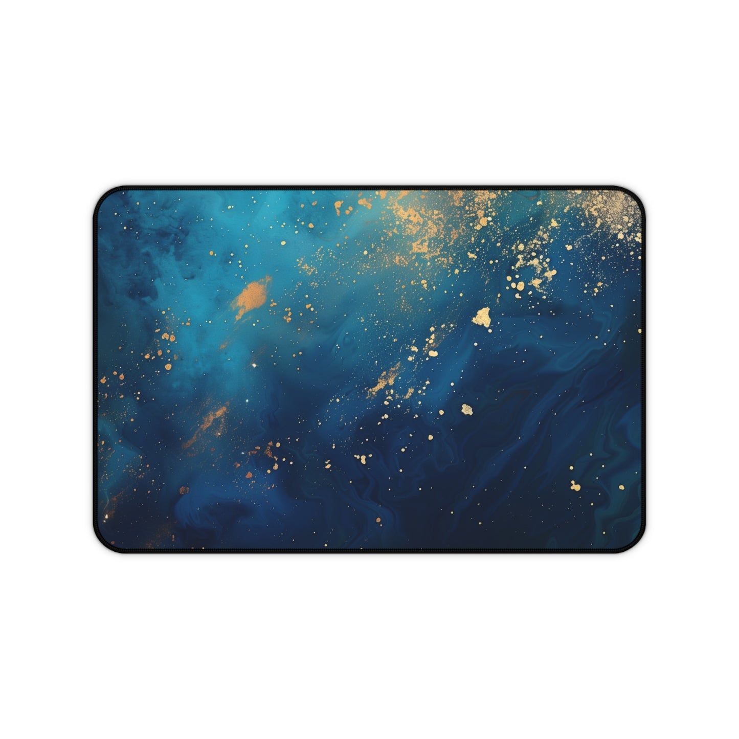 Starry Night Computer Desk Mat | Abstract Cosmic Mouse Pad | Anti-Slip Neoprene Desk Mat for Home Office | 3 Sizes Available