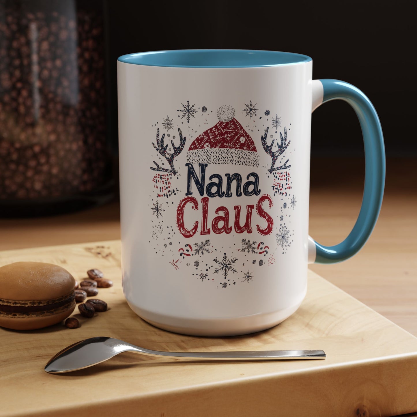 Nana Claus Ceramic Mug - Fun and Festive Christmas Design - Perfect for Grandmas Who Love the Holidays