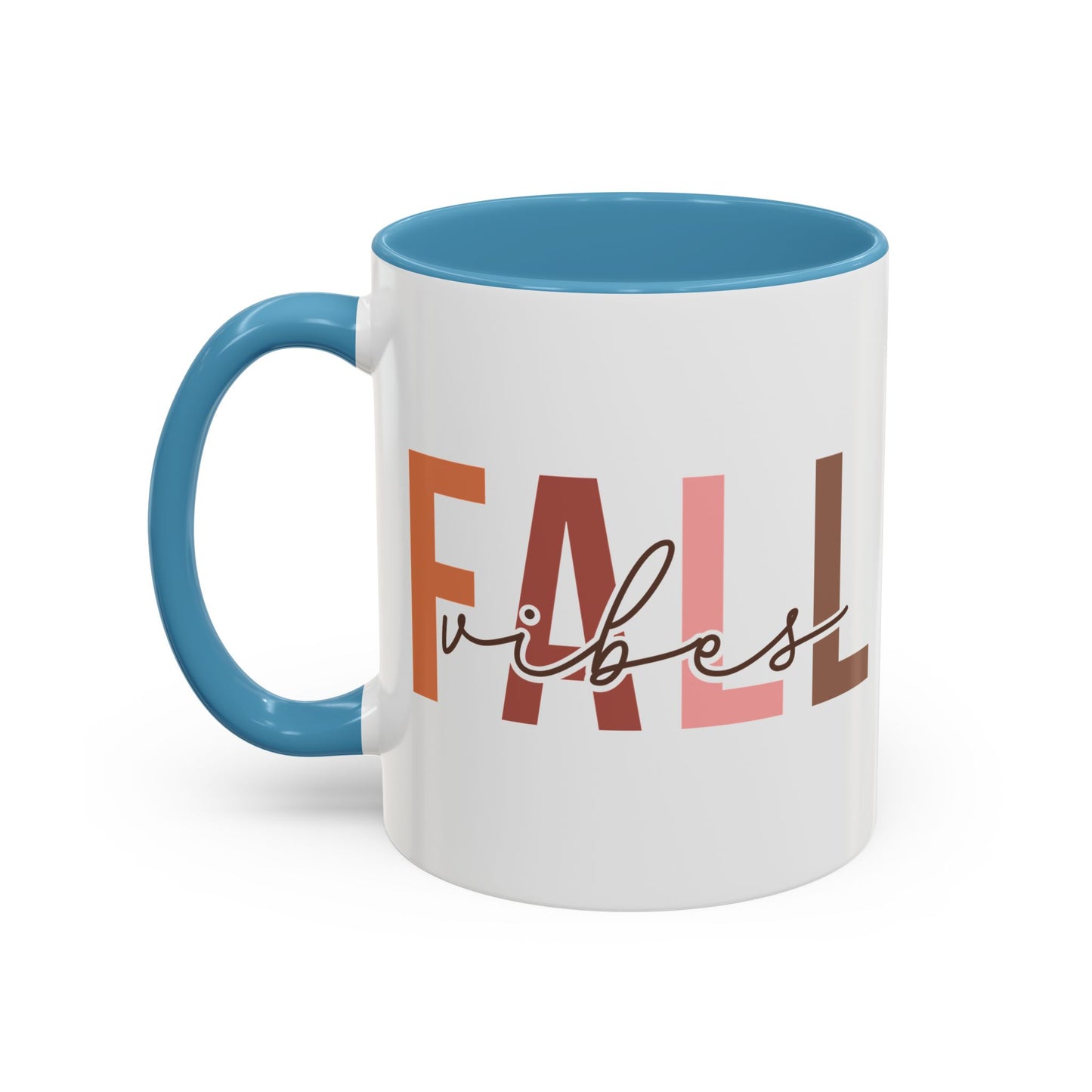 Fall Vibes Minimalist Autumn Mug | 11oz and 15oz Ceramic Coffee Cup | Modern Fall Design