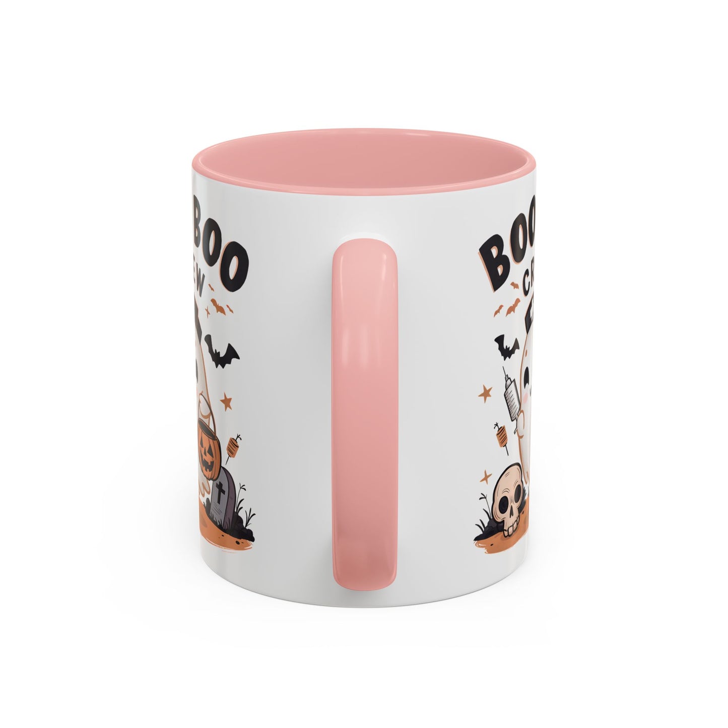 Boo Boo Crew Halloween Mug | Cute Ghost Nurse Design | 11oz and 15oz Ceramic Coffee Cup