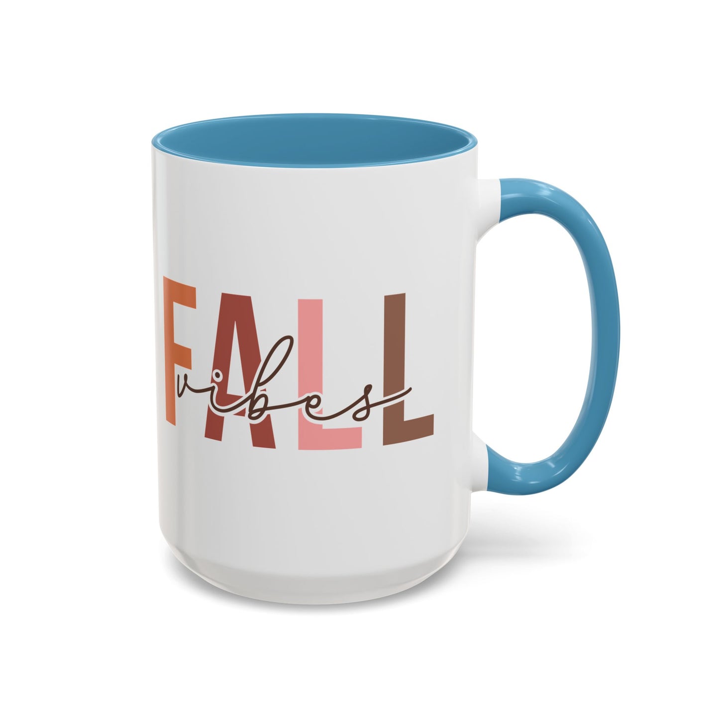 Fall Vibes Minimalist Autumn Mug | 11oz and 15oz Ceramic Coffee Cup | Modern Fall Design