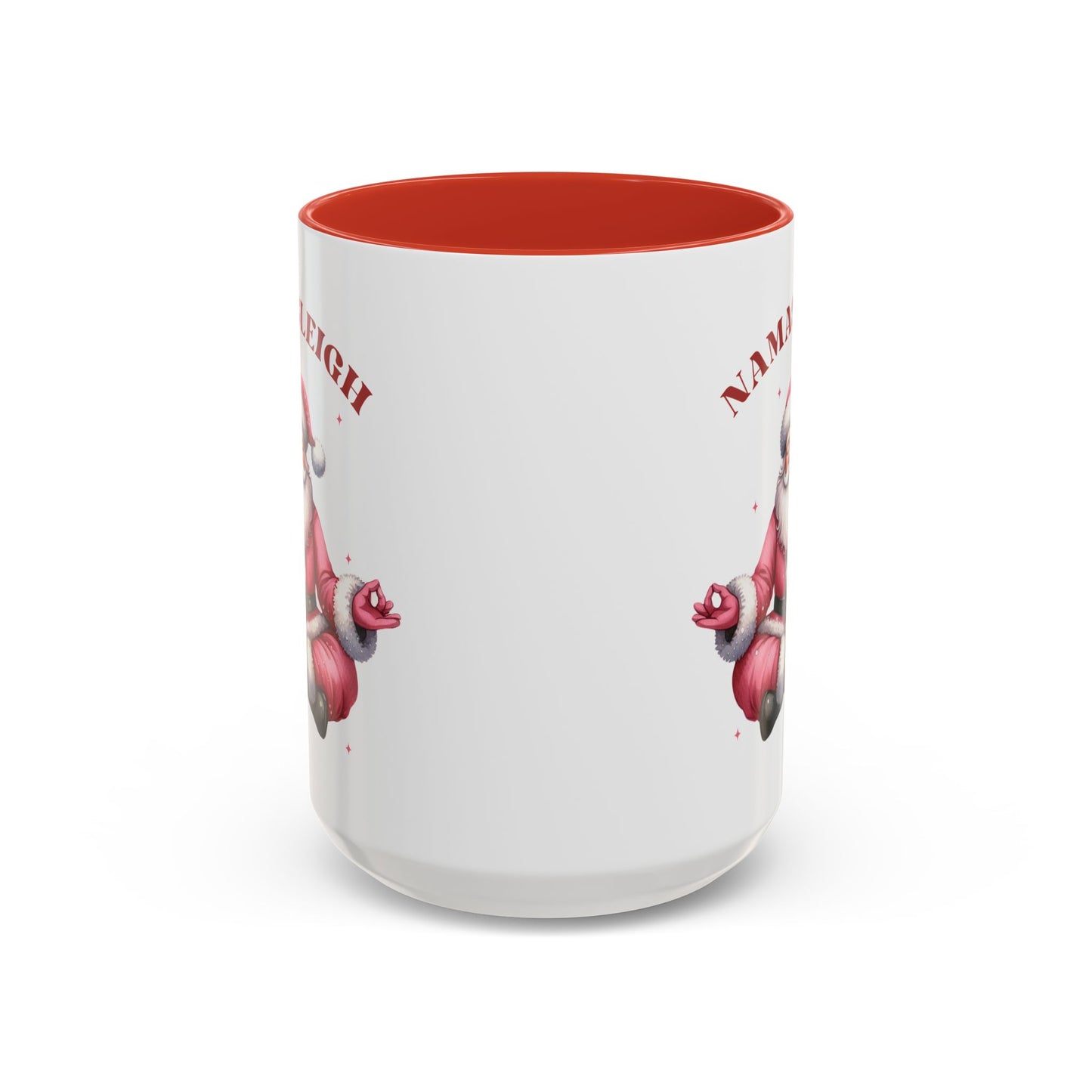 Namasleigh Santa Mug | Yoga Christmas Mug | Funny Holiday Coffee Cup