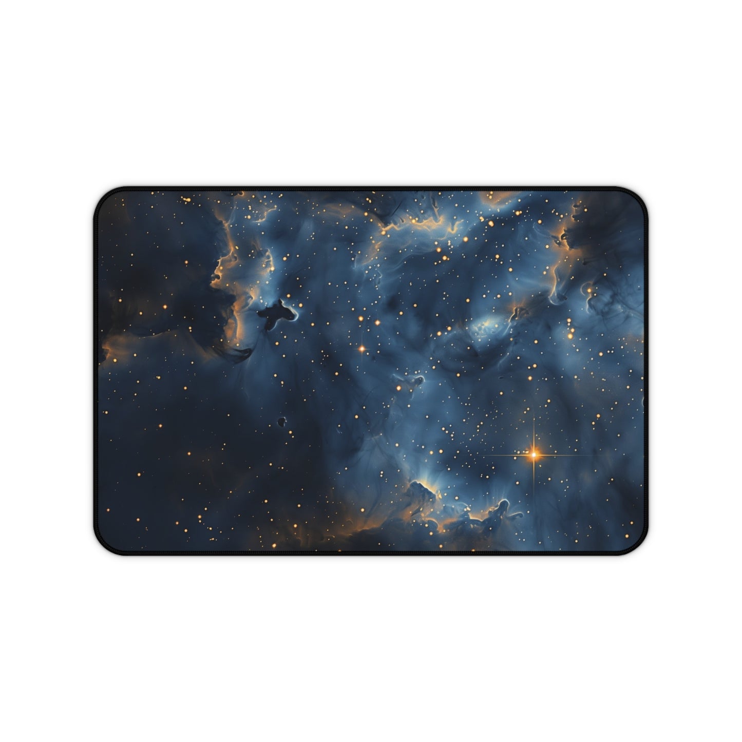 Cosmic Nebula Computer Desk Mat | Deep Space Mouse Pad | Anti-Slip Neoprene Desk Mat for Home Office | 3 Sizes Available