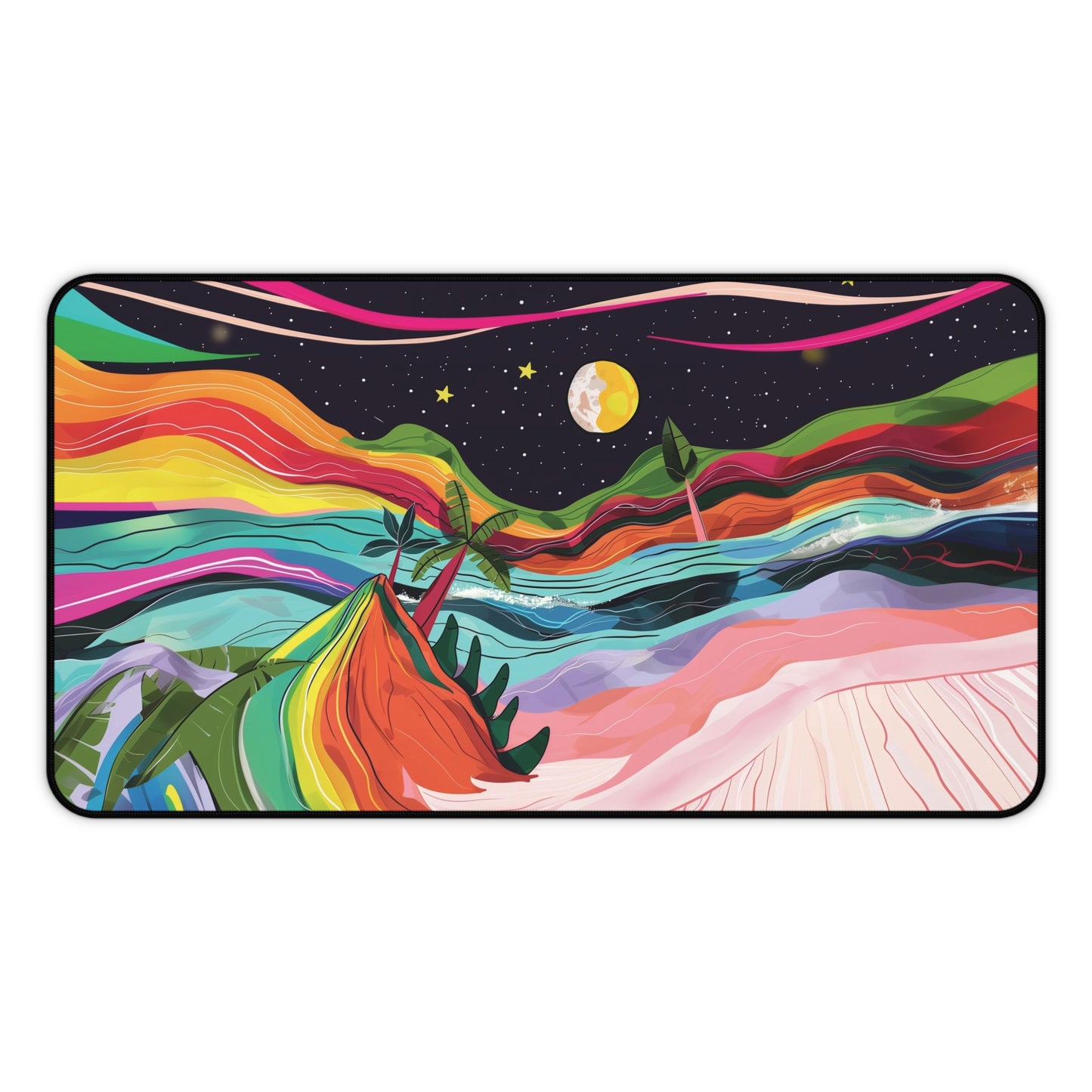 Colorful Landscape Desk Mat | Gaming Mouse Pad | Neoprene | Anti-Slip | 3 Sizes Available