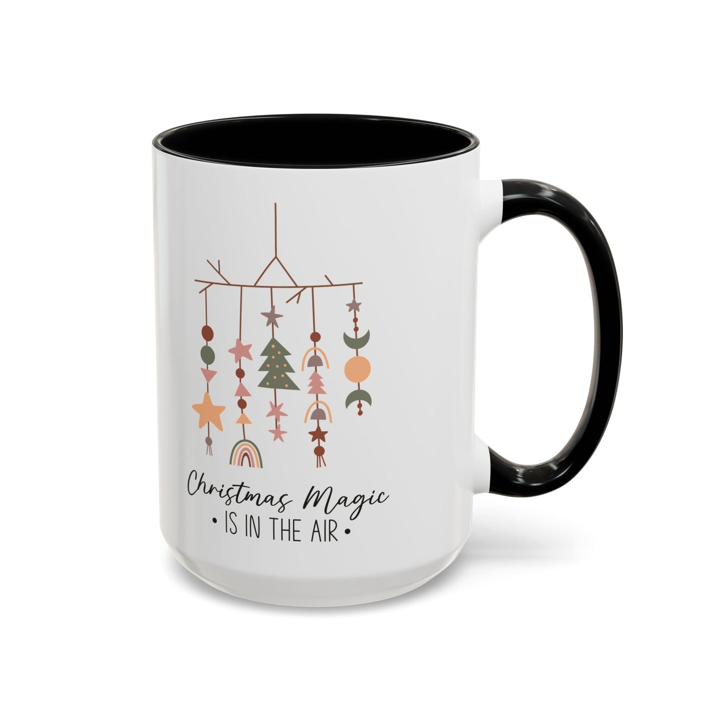 Christmas Magic Is in the Air Mug | Minimalist Christmas Decor Design | Holiday Coffee Mug | Festive Drinkware