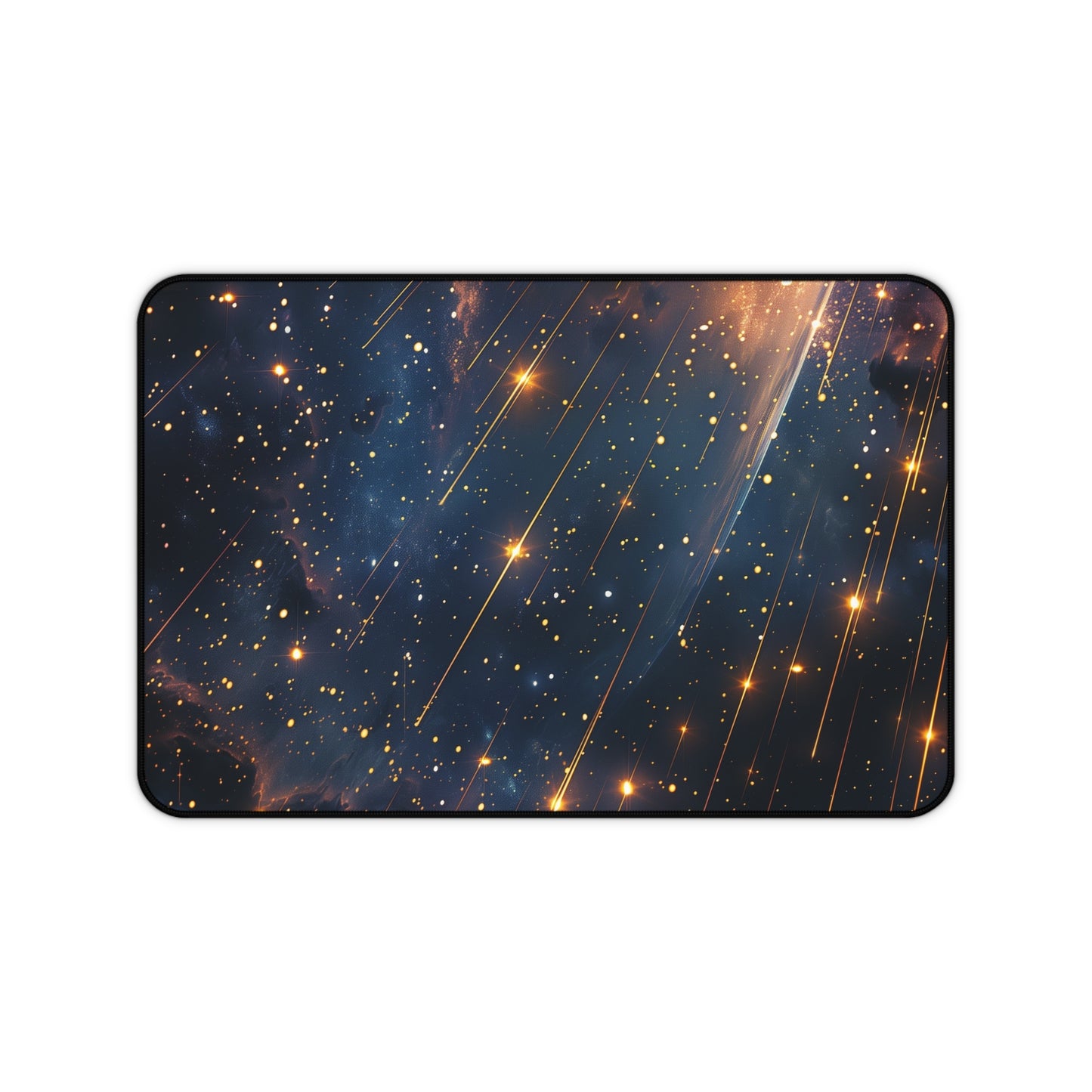 Starry Sky Computer Desk Mat | Shooting Stars Mouse Pad | Anti-Slip Neoprene Desk Mat for Home Office | 3 Sizes Available