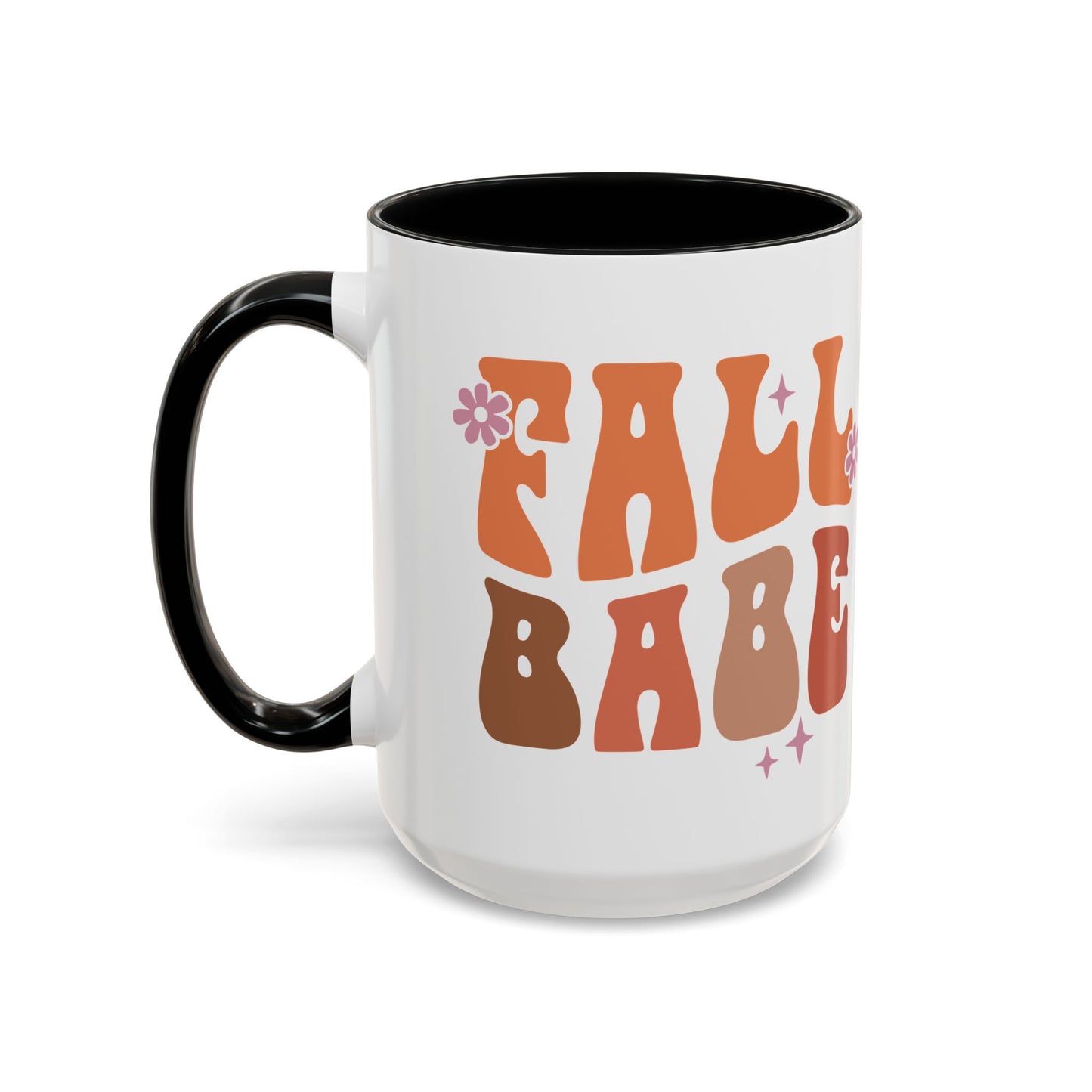 Fall Babe Ceramic Mug - 11oz/15oz Autumn Coffee Cup | Cozy Fall Gift | 5 Color Options | Retro Fall Design Mug