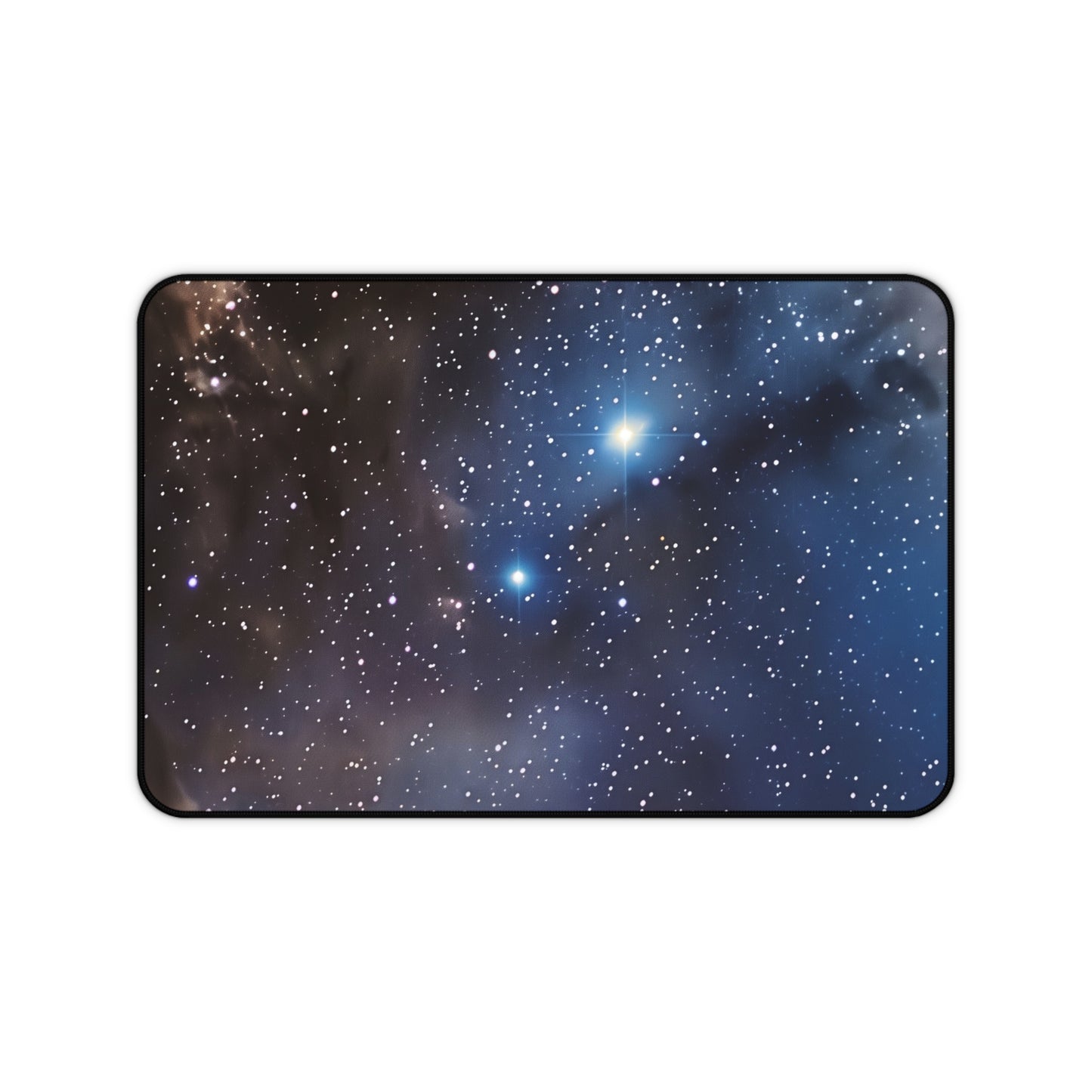 Starlit Sky Computer Desk Mat | Cosmic Stars Mouse Pad | Anti-Slip Neoprene Desk Mat for Home Office | 3 Sizes Available