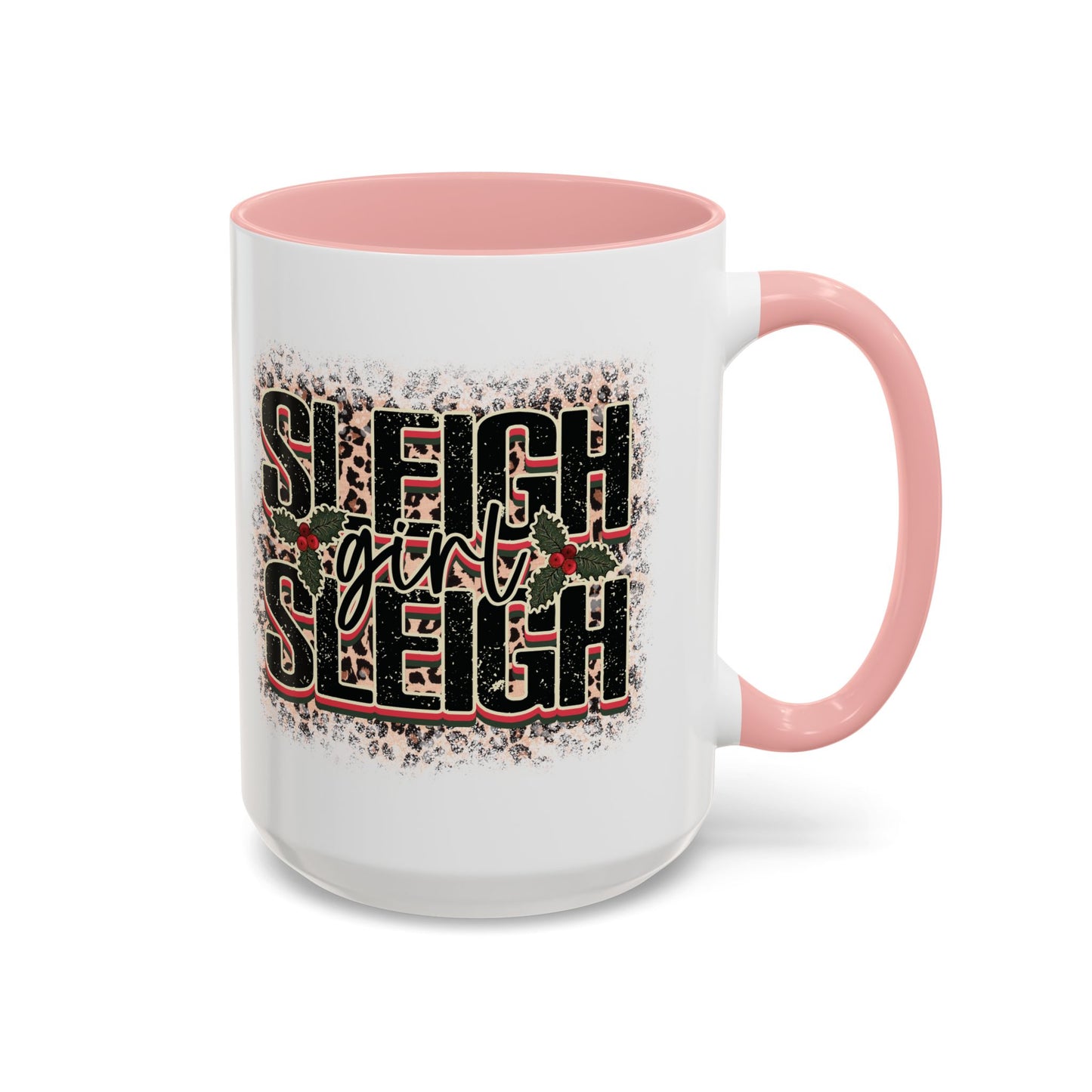 Sleigh Girl Sleigh Mug - Festive Leopard Print Christmas Design - Perfect for Fashionable Holiday Cheer