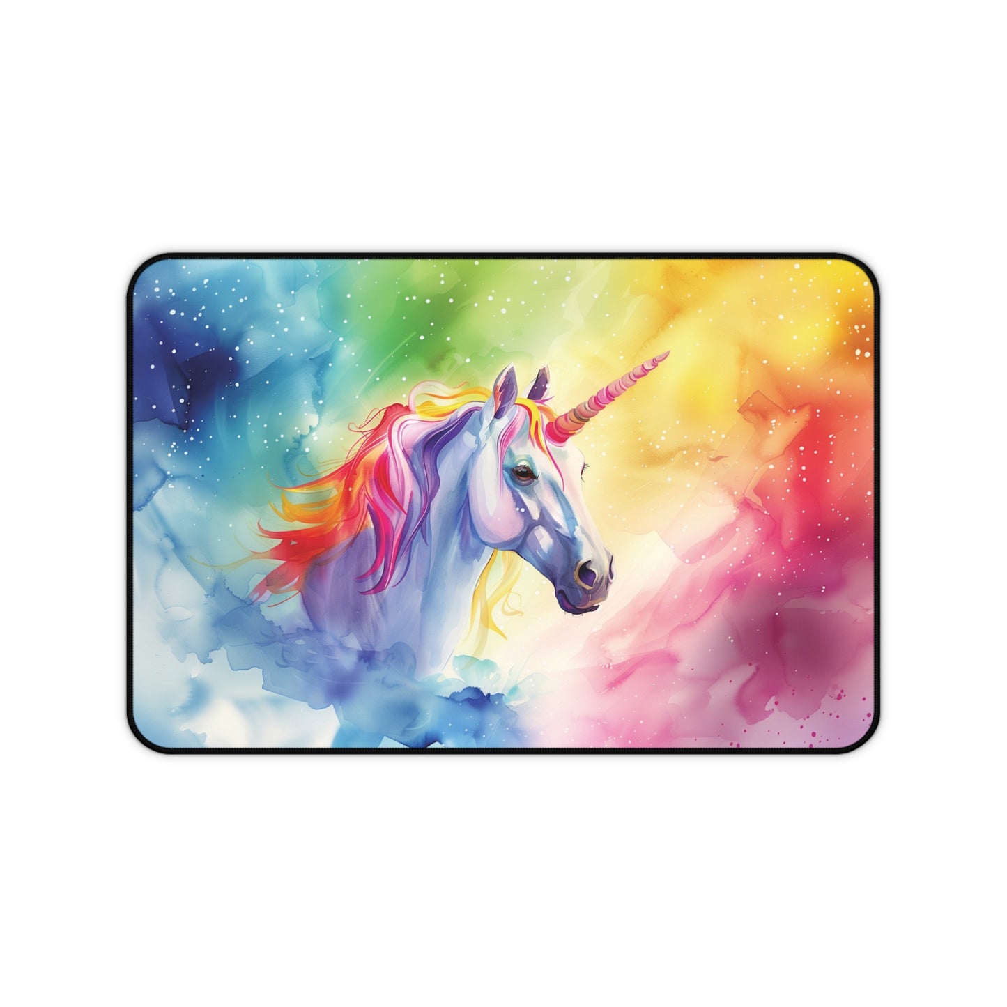 Rainbow Unicorn Desk Mat | Neoprene | Anti-Slip | 3 Sizes | Whimsical Office Decor