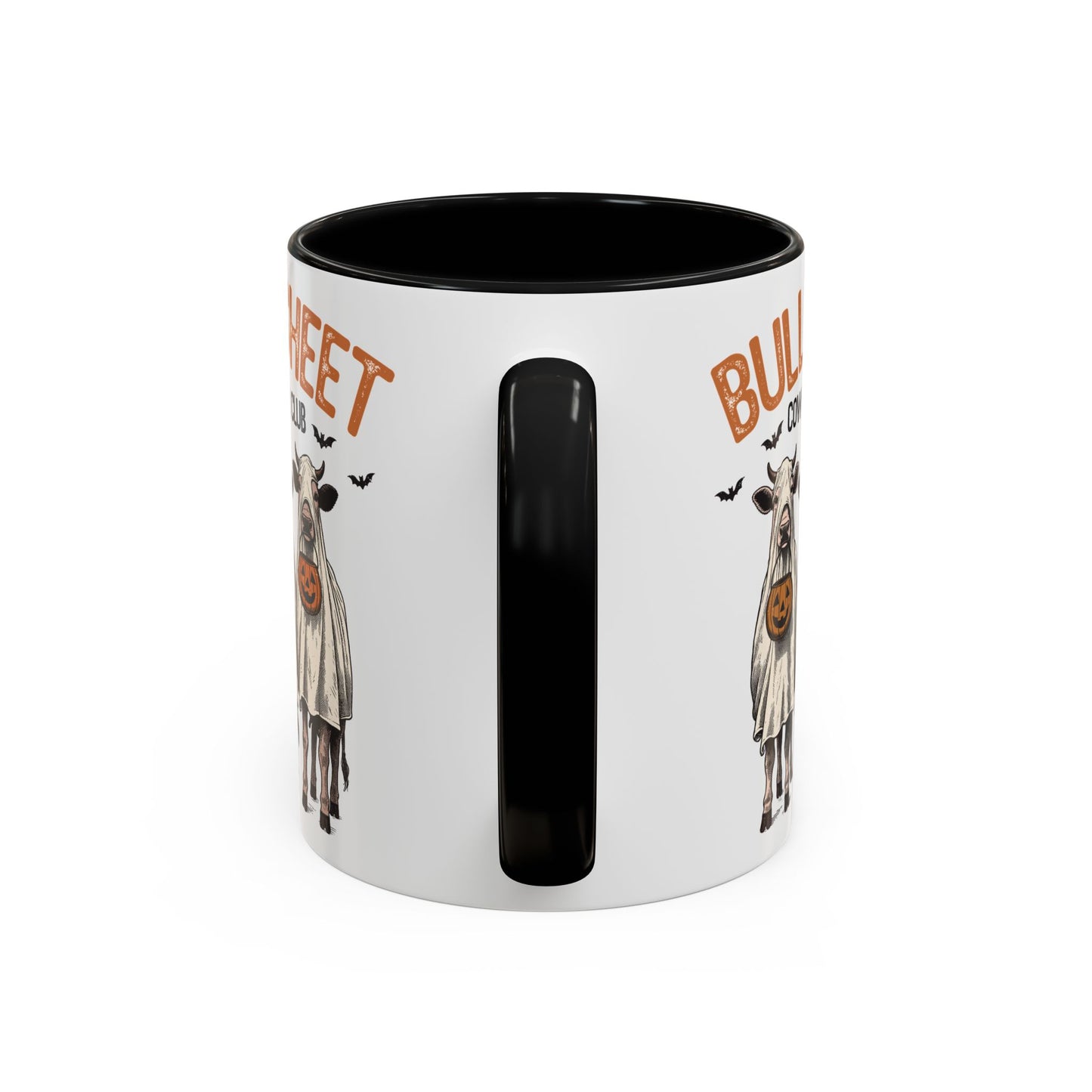 Bull Sheet Cow Lover Club Mug | Halloween Cow Design | Funny Ghost Cows Coffee Cup