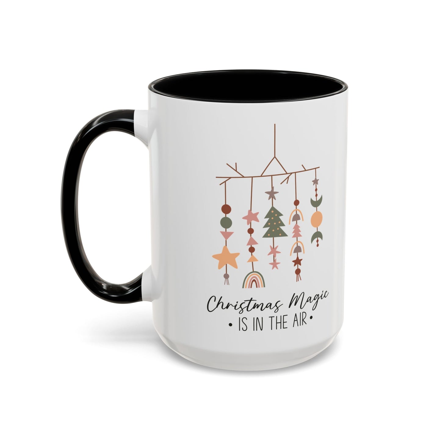 Christmas Magic Is in the Air Mug | Minimalist Christmas Decor Design | Holiday Coffee Mug | Festive Drinkware