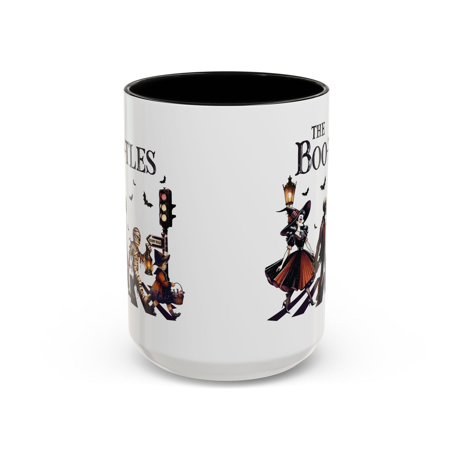 The BOO-tles Halloween Mug | 11oz and 15oz Ceramic Coffee Cup | Funny Halloween Music Design