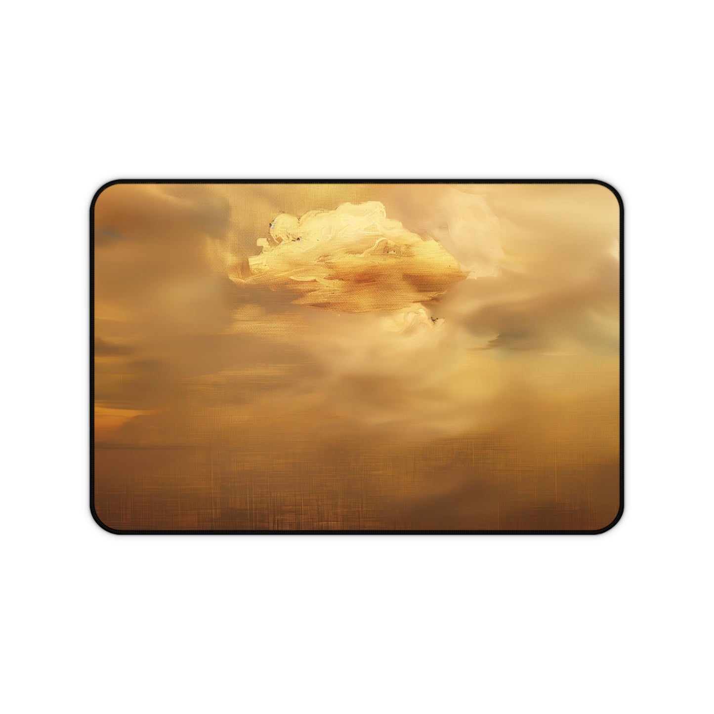 Golden Sky Computer Desk Mat | Ethereal Cloudscape Mouse Pad | Anti-Slip Neoprene Desk Mat for Home Office | 3 Sizes Available