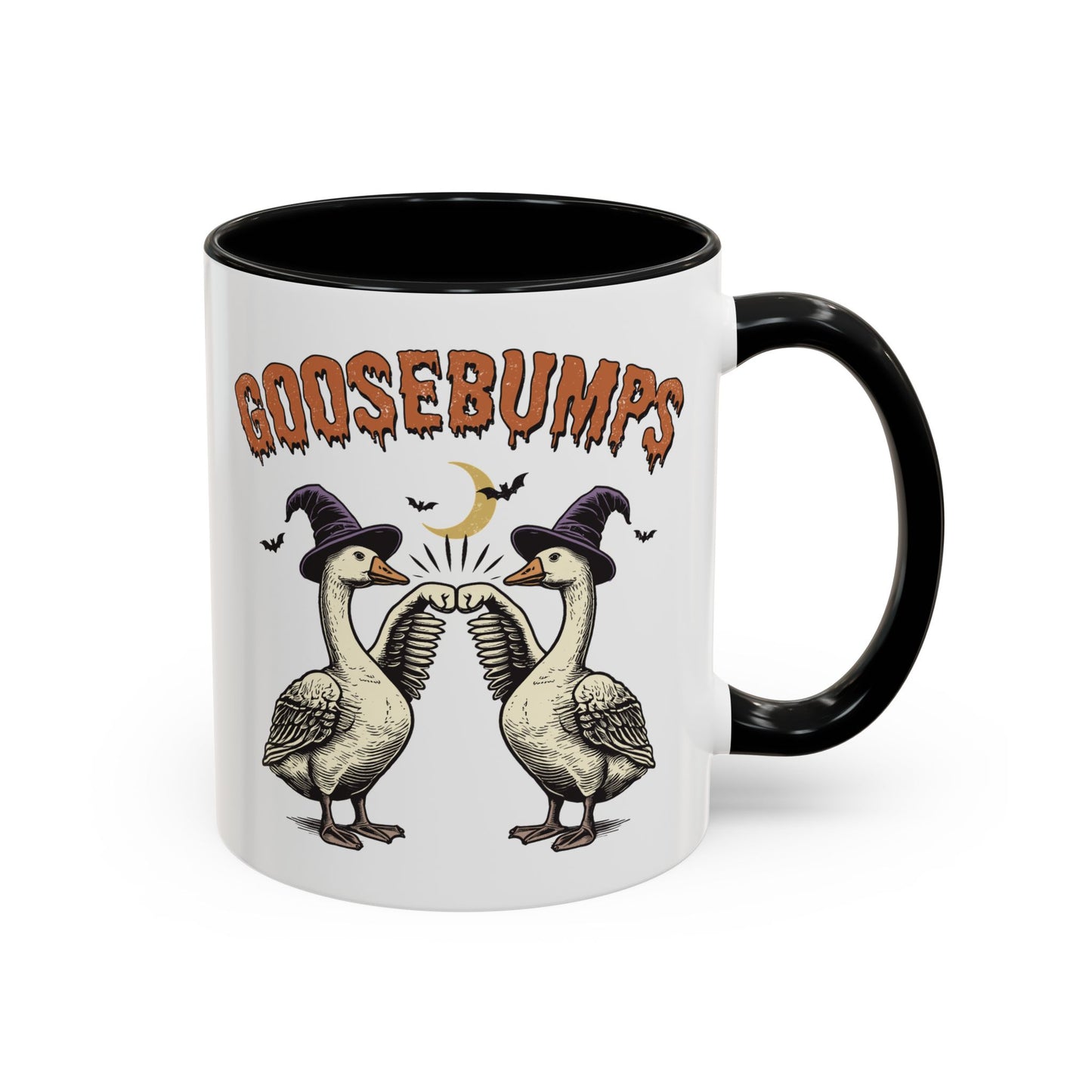 Goosebumps Halloween Mug | Funny Goose Coffee Mug | Spooky Season Farmhouse Mug | 11oz and 15oz Ceramic Mug