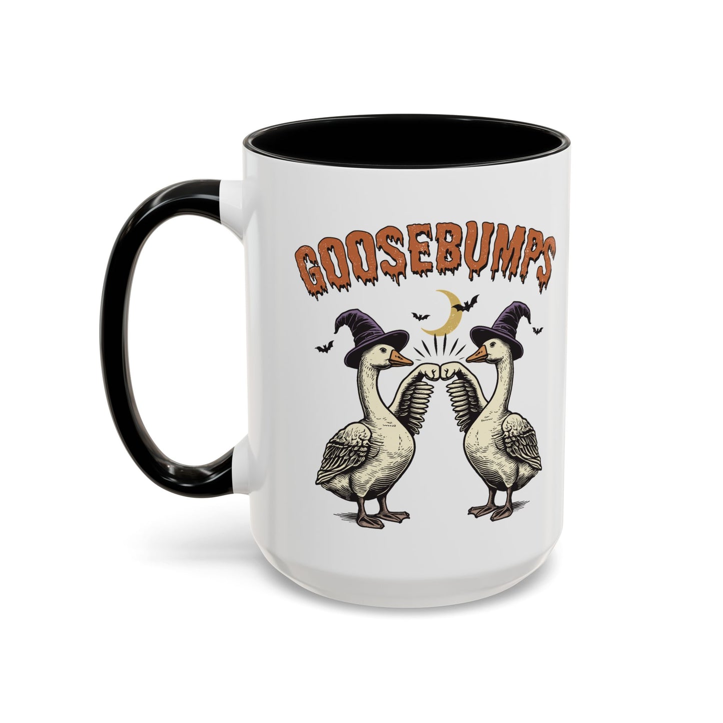 Goosebumps Halloween Mug | Funny Goose Coffee Mug | Spooky Season Farmhouse Mug | 11oz and 15oz Ceramic Mug