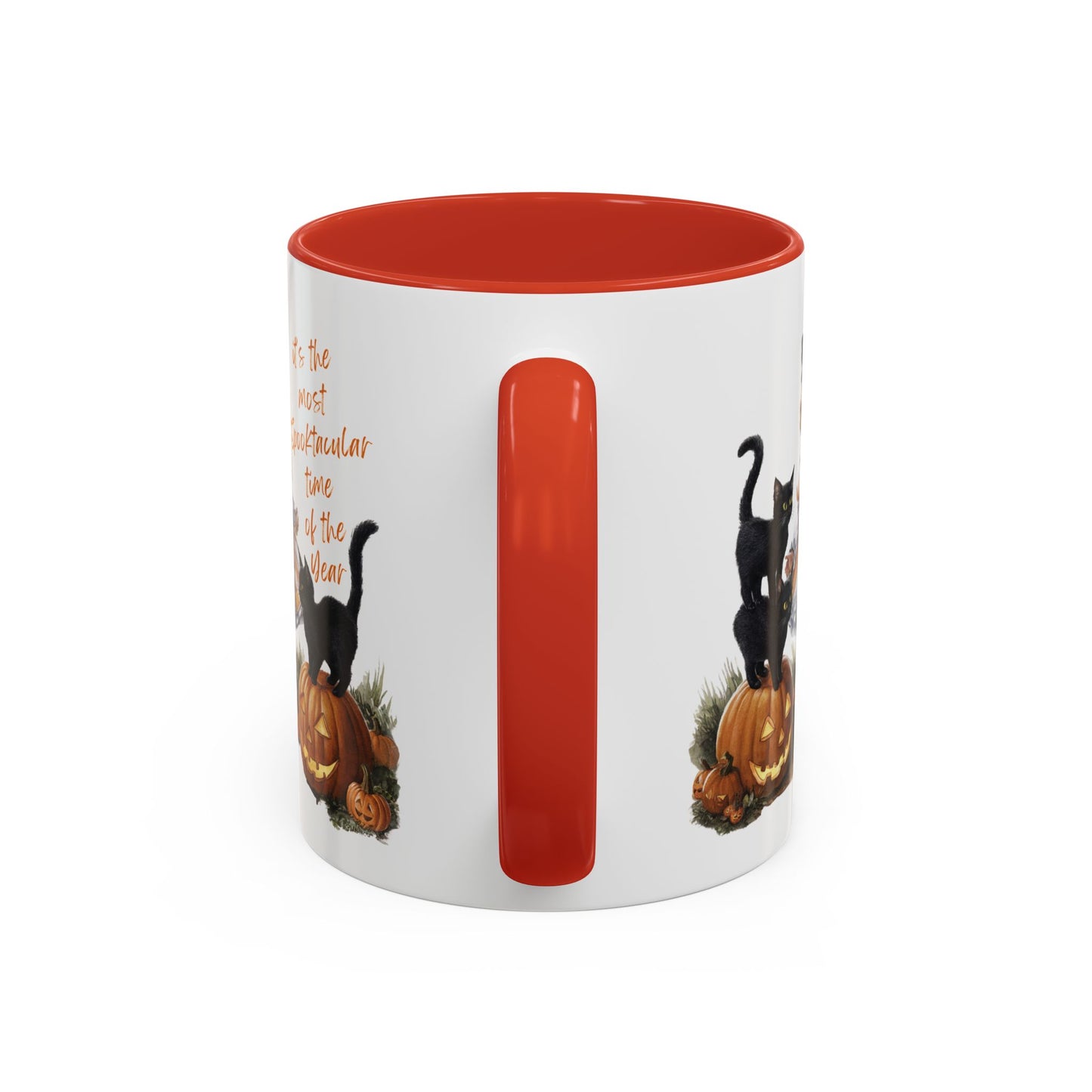 Most Spooktacular Time of the Year Mug | Vintage Halloween Girl with Black Cats and Pumpkins | Halloween Coffee Mug | Fall Drinkware