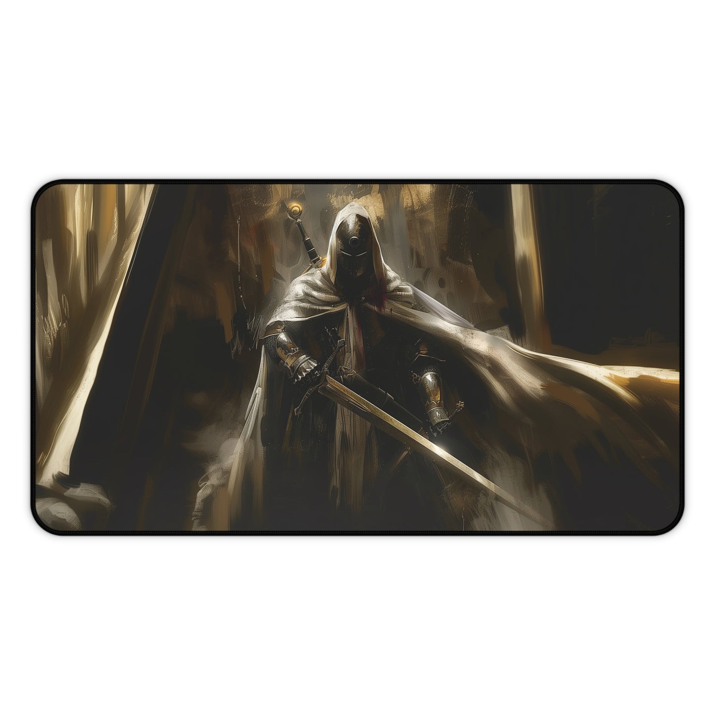 Epic Dark Warrior Mousepad, Gaming Mousepad, Large Mousepad, Keyboard Mouse Mat, Desk Pad for Work Game Home XL 3 Sizes