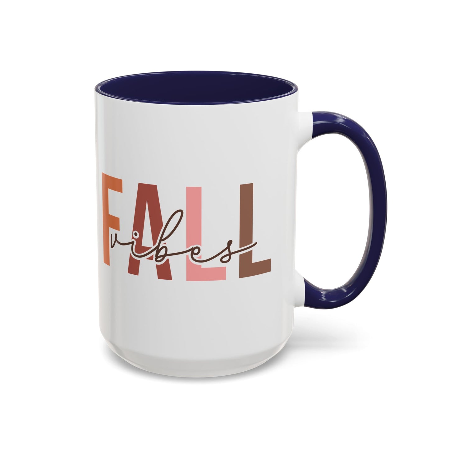 Fall Vibes Minimalist Autumn Mug | 11oz and 15oz Ceramic Coffee Cup | Modern Fall Design