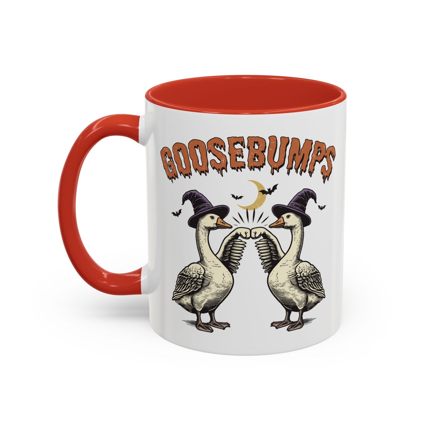 Goosebumps Halloween Mug | Funny Goose Coffee Mug | Spooky Season Farmhouse Mug | 11oz and 15oz Ceramic Mug