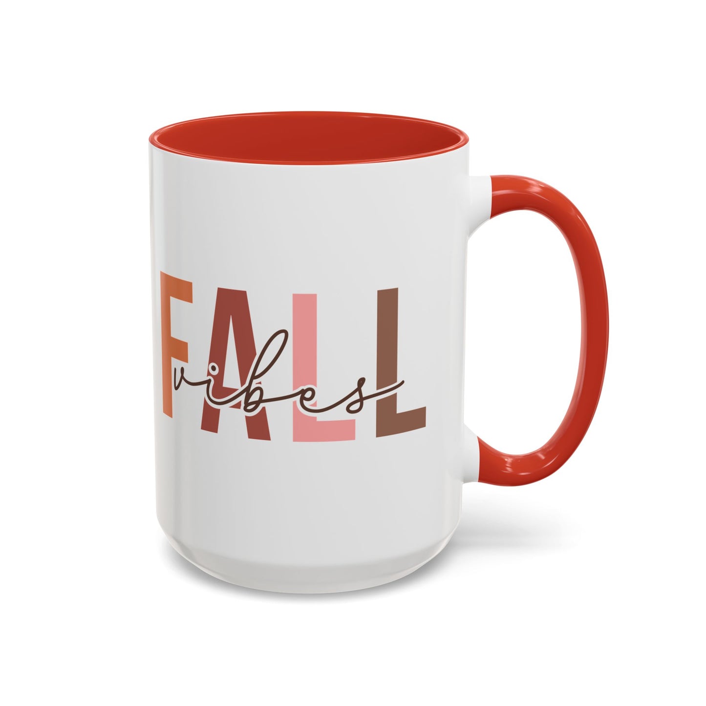 Fall Vibes Minimalist Autumn Mug | 11oz and 15oz Ceramic Coffee Cup | Modern Fall Design