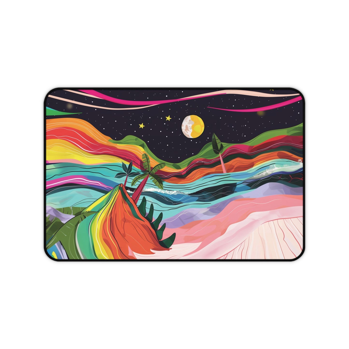 Colorful Landscape Desk Mat | Gaming Mouse Pad | Neoprene | Anti-Slip | 3 Sizes Available