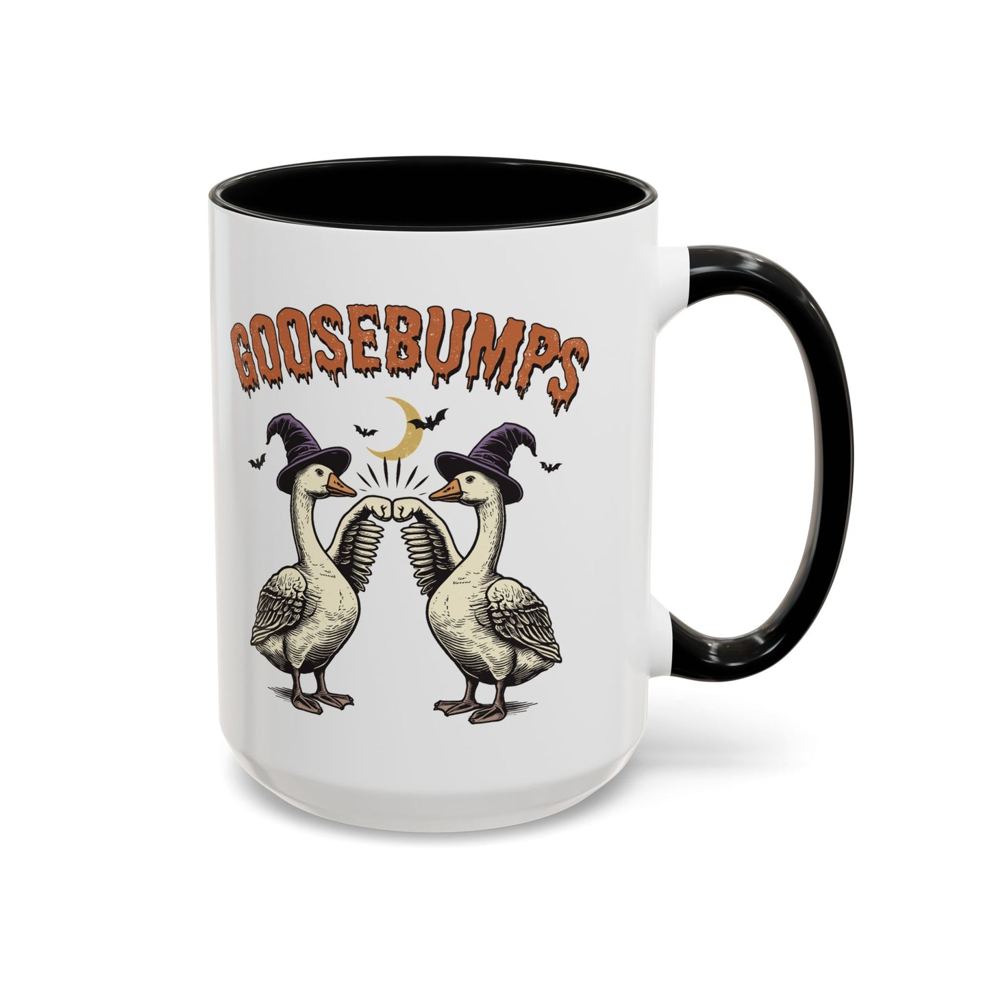 Goosebumps Halloween Mug | Funny Goose Coffee Mug | Spooky Season Farmhouse Mug | 11oz and 15oz Ceramic Mug